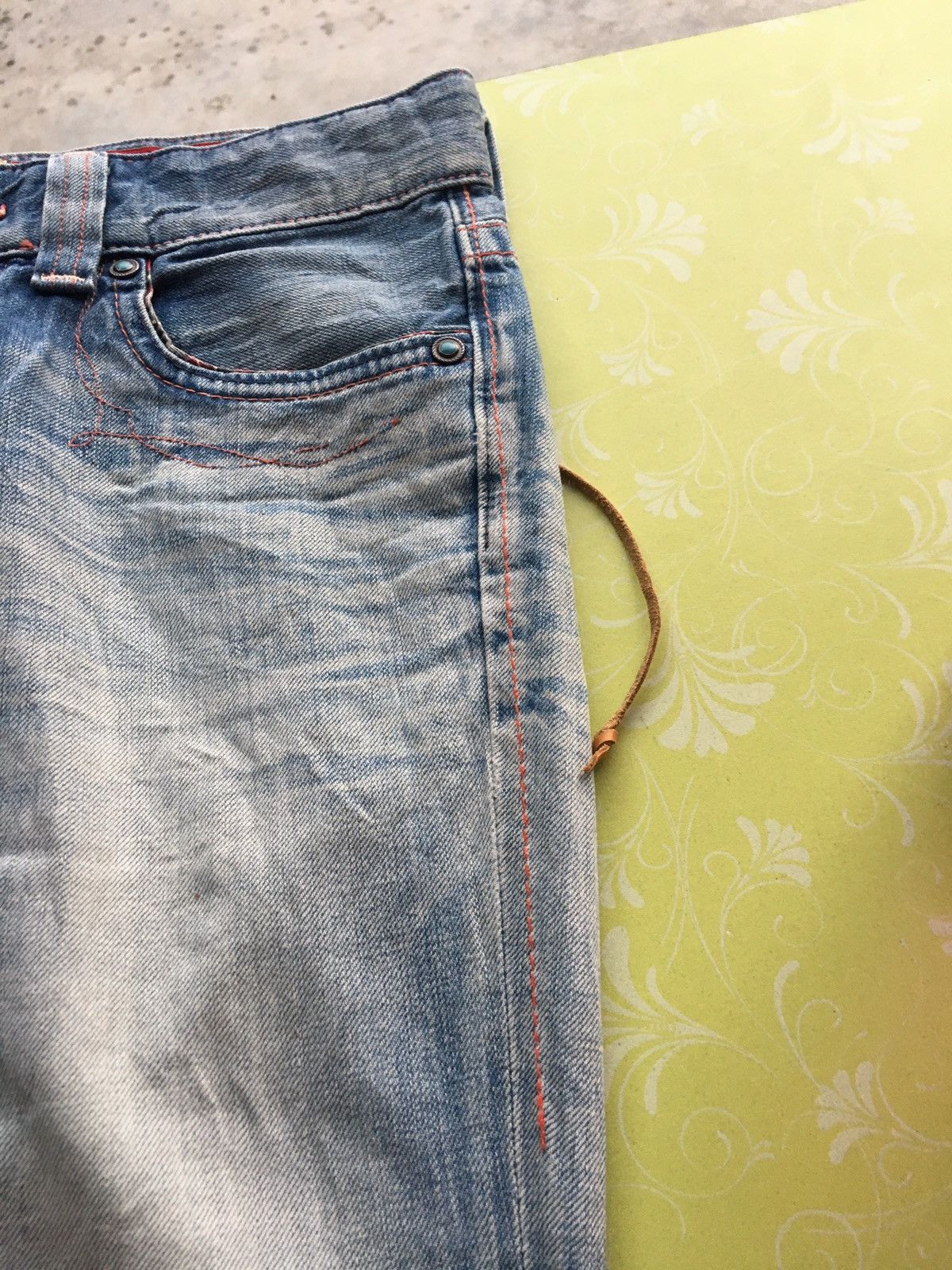 Edwin × Japanese Brand Edwin 503 blue trip navajo style Size 30" / US 8 / IT 44 - 17 Thumbnail