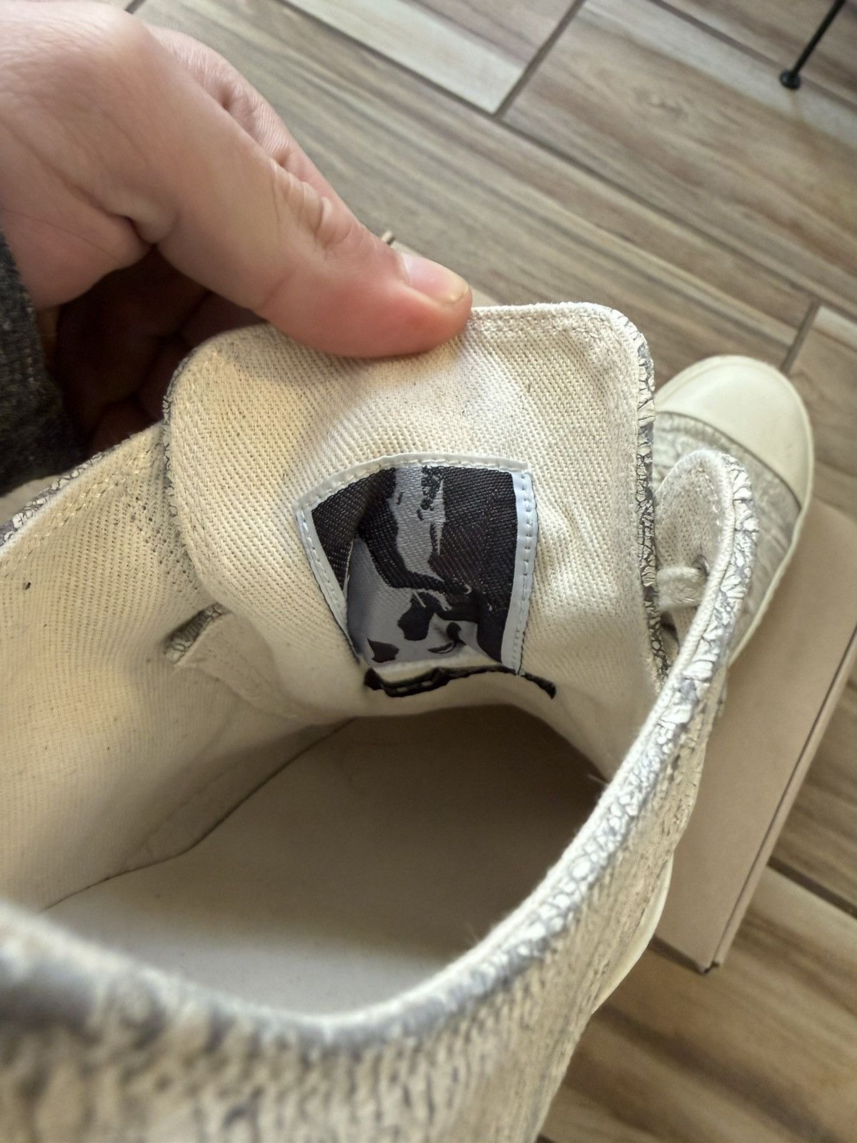 Rick Owens Rick Owens crackpaint ramones Size US 10 / EU 43 - 6 Thumbnail