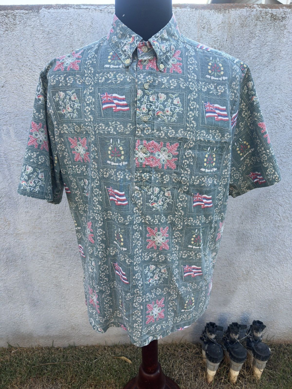Reyn Spooner Rare Reyn Spooner Green First Hawaiian Bank 150 Year Men's L Size US L / EU 52-54 / 3 - 1 Thumbnail