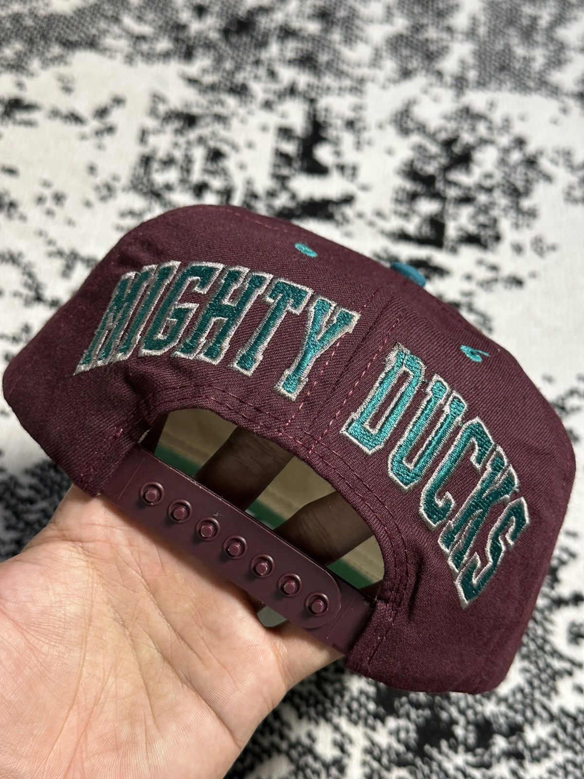 American Needle Vintage 90s Mighty Ducks Blockhat NHL Hat Size ONE SIZE - 4 Thumbnail