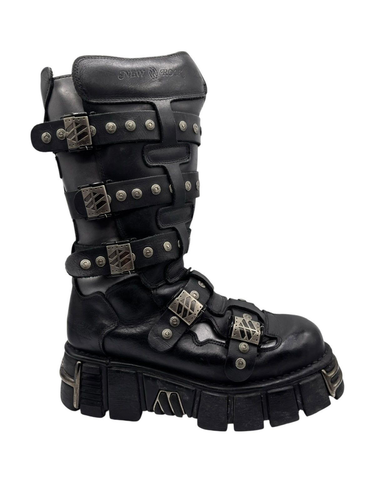New Rock Vintage New Rock knee high studded platform boots Size 43 Size US 10 / EU 43 - 5 Thumbnail