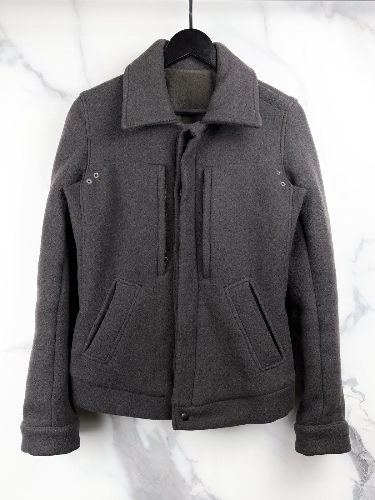 Rick Owens FW05 Rick Owens Moog Melton Wool Pointed Collar Jacket Olmar Size US XS / EU 42 / 0 - 1 Thumbnail
