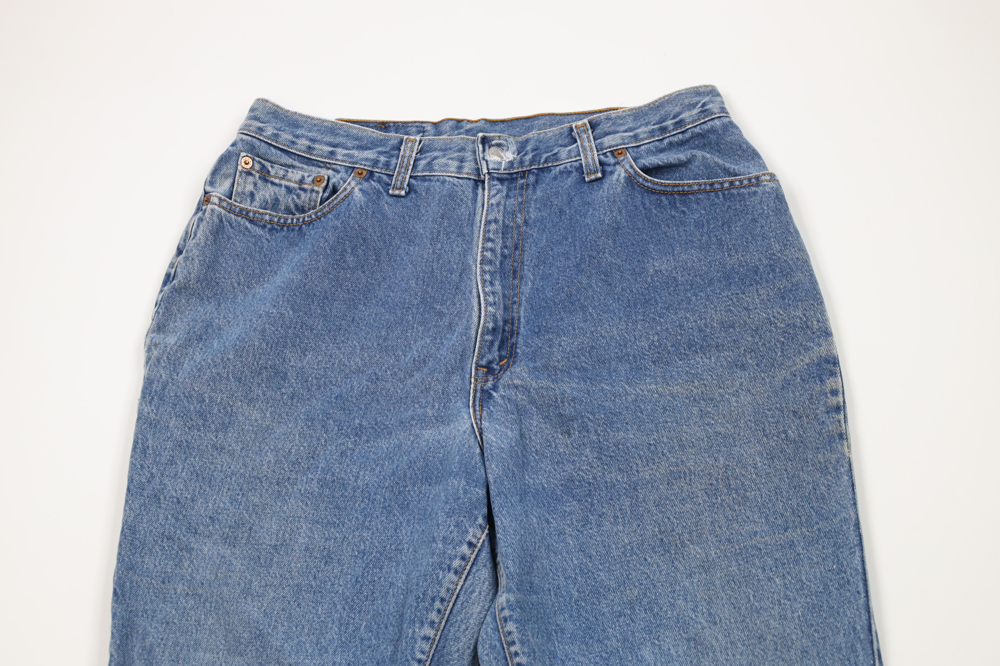 Levi's Vintage 80s Levis High Waist Relaxed Tapered Leg Jeans USA Size 32" / US 10 / IT 46 - 2 Thumbnail