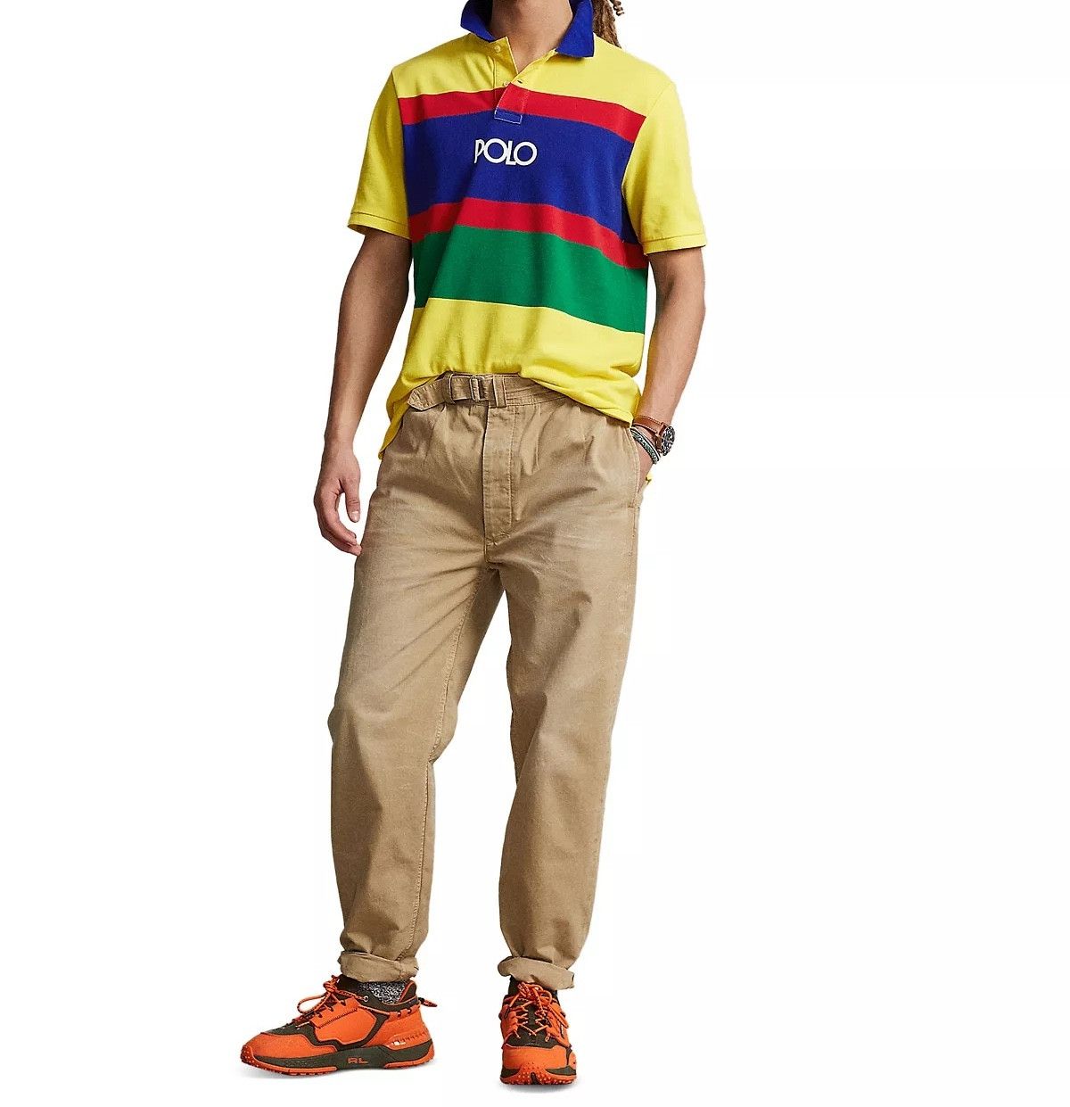 Polo Ralph Lauren POLO RALPH LAUREN XXL CLASSIC FIT STRIPE MESH POLO SHIRT Size US XXL / EU 58 / 5 - 4 Thumbnail