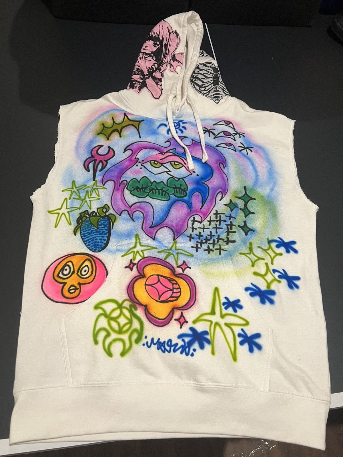 Other hiero maar x golby death note airbrushsleeveless hoodie Size US XL / EU 56 / 4 - 1 Thumbnail