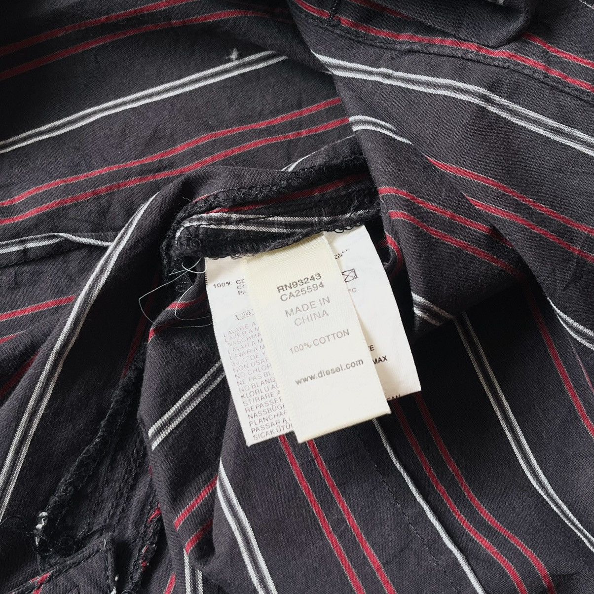 Diesel Vintage Diesel Stripes Botton Ups Shirt Size US L / EU 52-54 / 3 - 4 Thumbnail