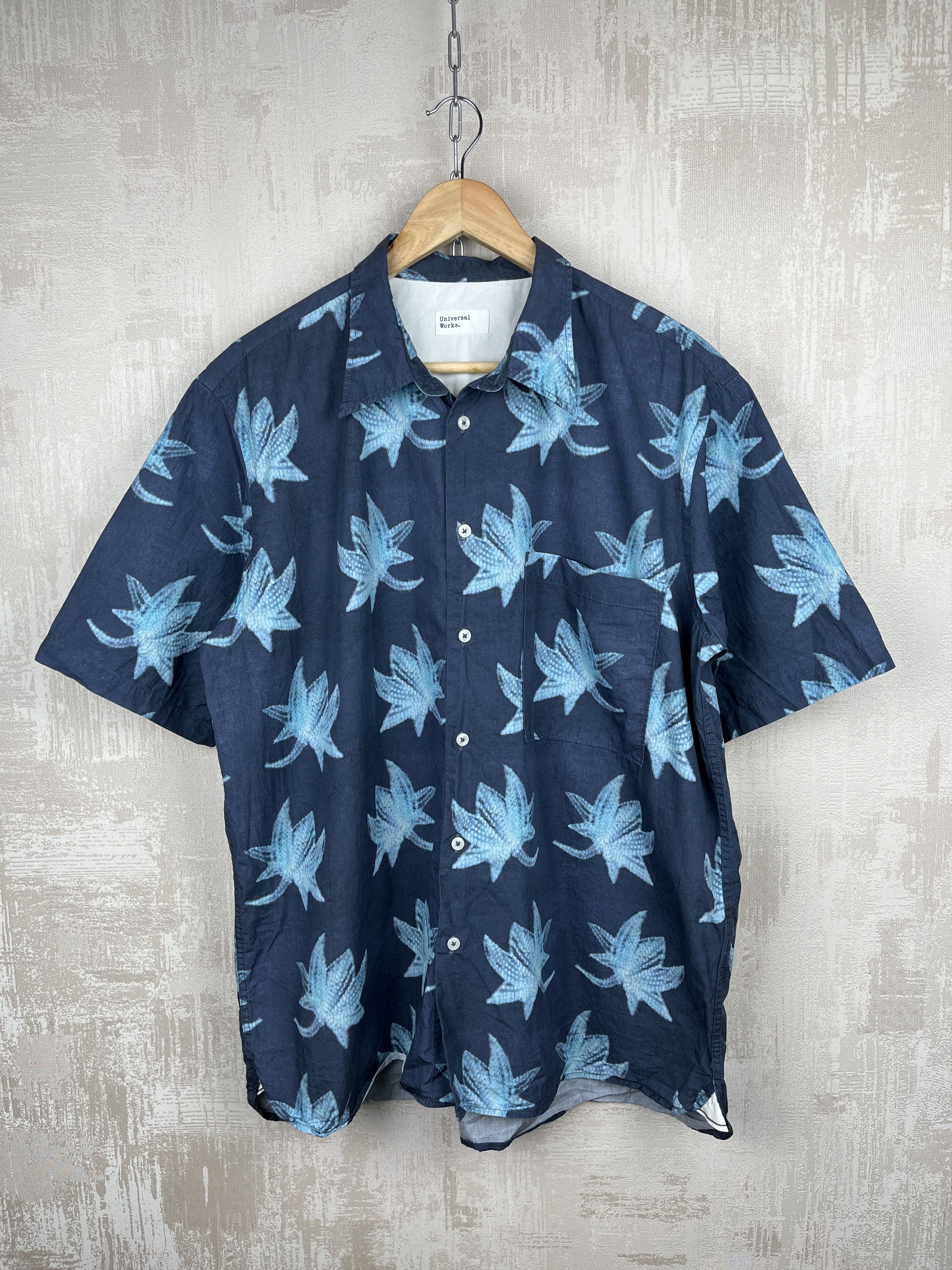 Japanese Brand Universal Works Aloha Hawaiian Leaf Shirt Short Sleeve Size US XL / EU 56 / 4 - 2 Thumbnail