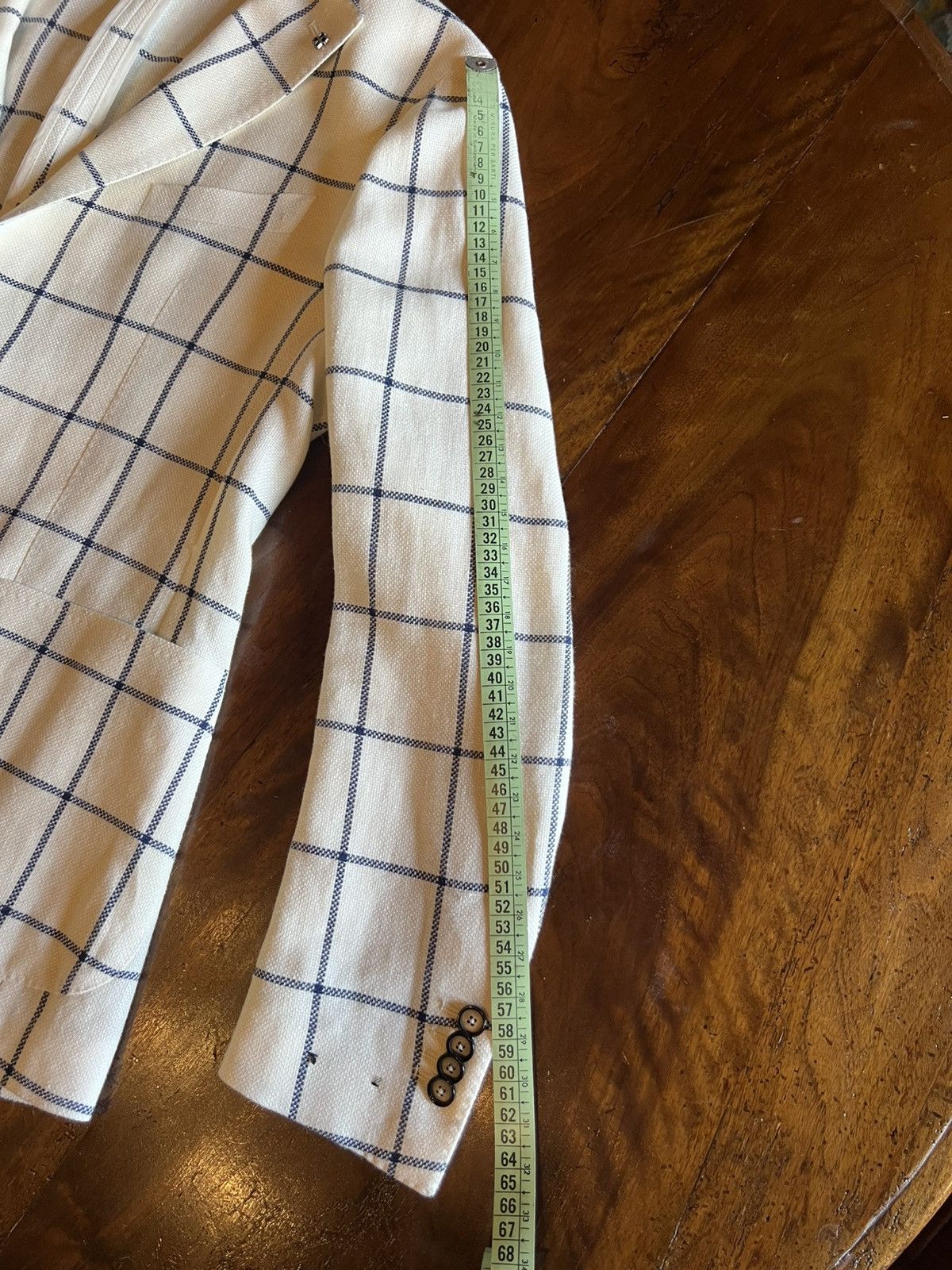 Tagliatore Tagliatore Blazer Linen/Virgin Wool Size 40R - 13 Thumbnail