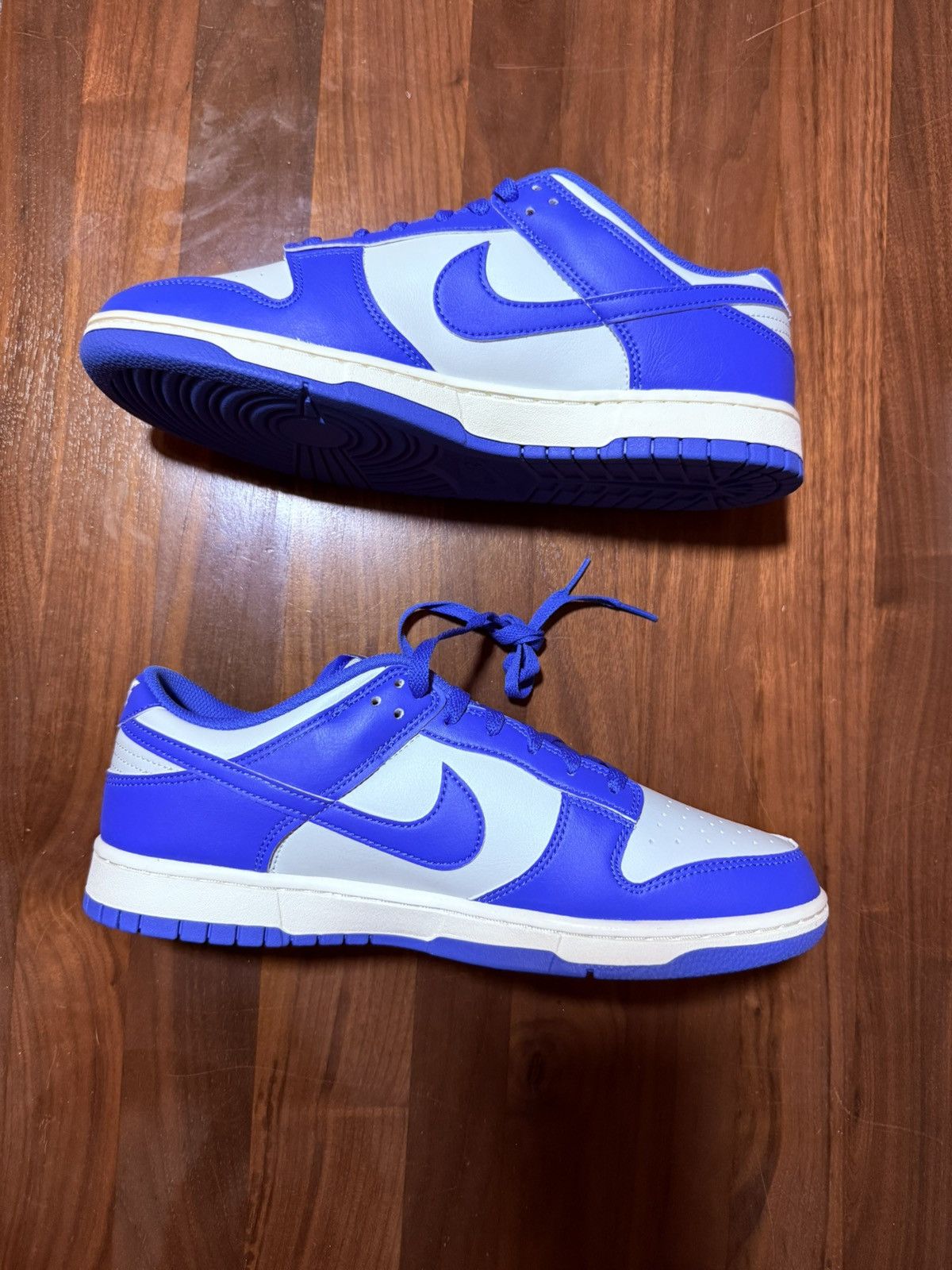 Nike Nike Dunk Low Retro Detroit Lions Silver/Photo Blue Size 11 Size US 11 / EU 44 - 3 Thumbnail