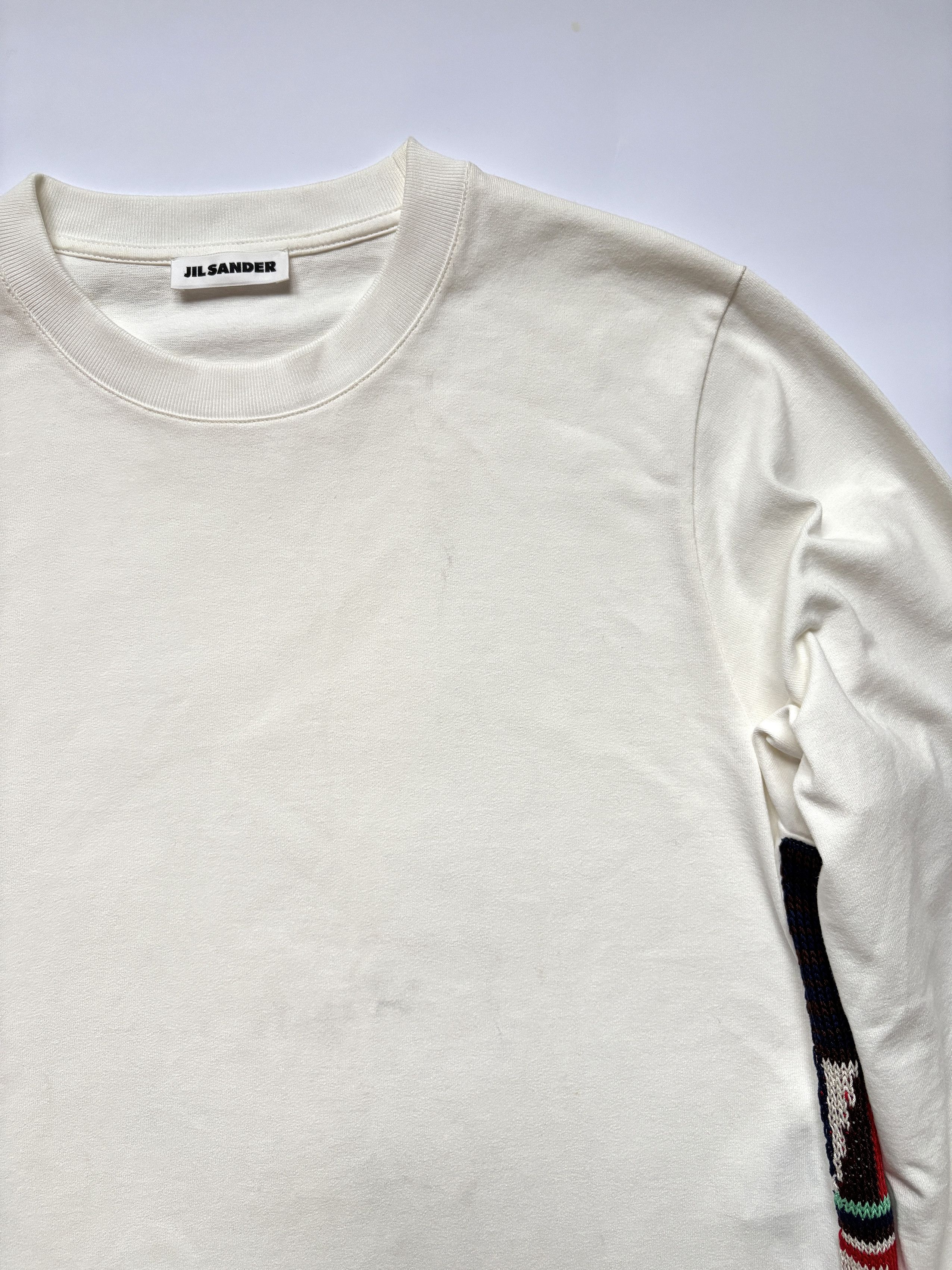 Jil Sander ⚡️QUICK SALE⚡️2019 Jil Sander Cream Top with Woven Tassels Size US L / EU 52-54 / 3 - 7 Thumbnail