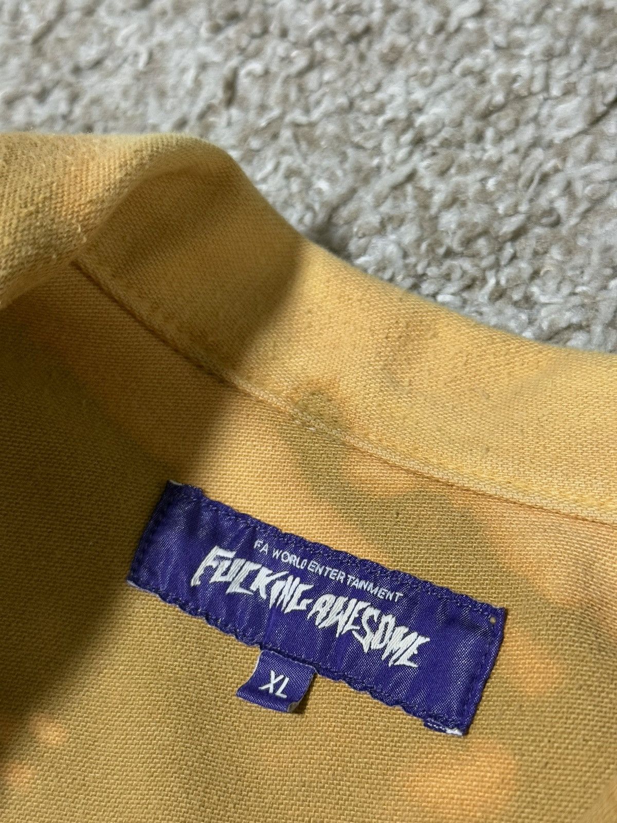 Fucking Awesome Fucking Awesome Bleached Trucker Jacket Size US XL / EU 56 / 4 - 5 Thumbnail