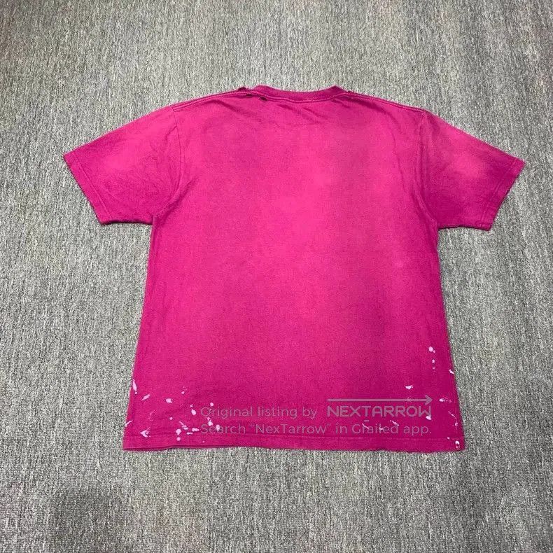 Balenciaga Balenciaga Pink Distressed Ink Short Sleeve. Size US M / EU 48-50 / 2 - 2 Thumbnail