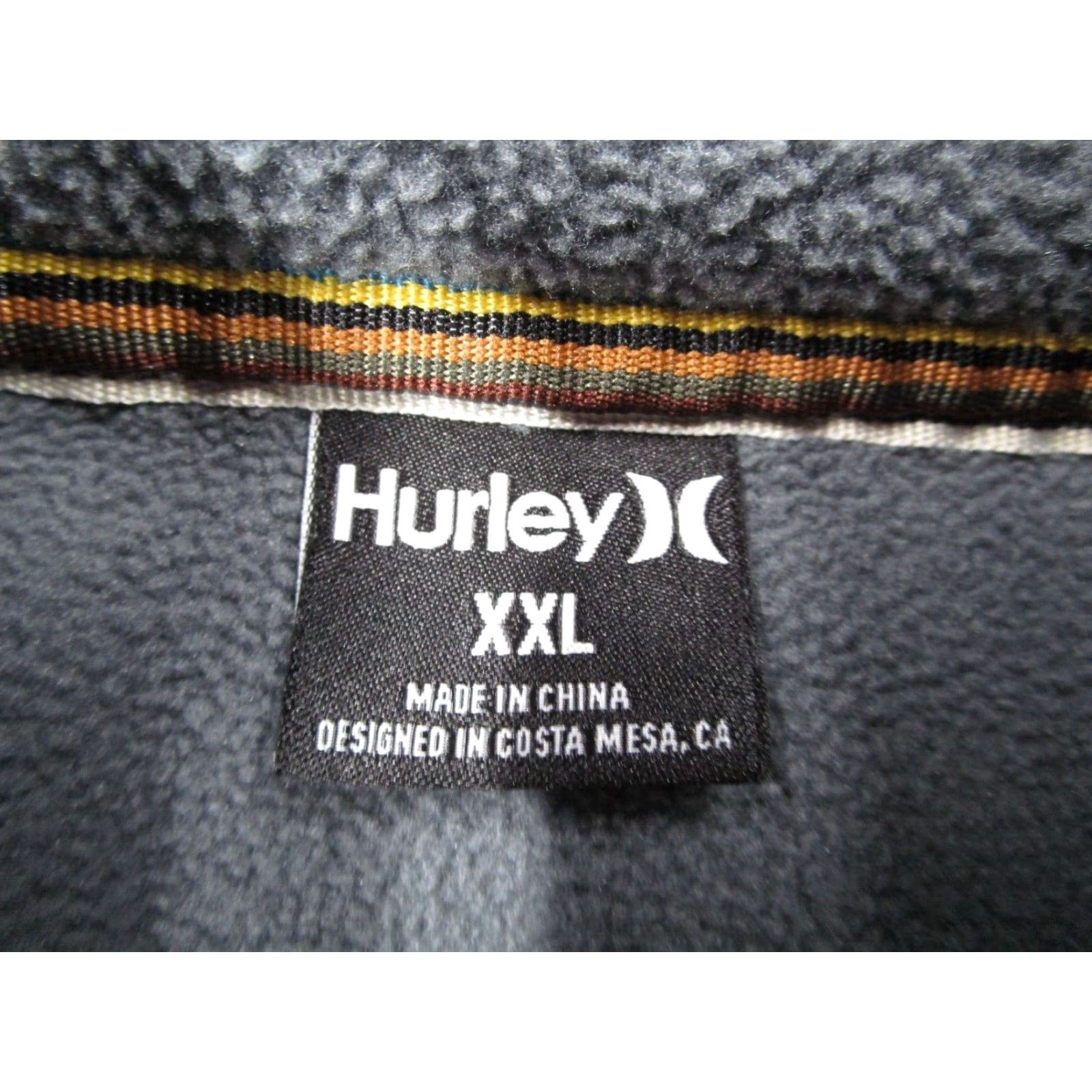 Hurley Hurley Pendleton Jacket Mens 2XL Blue Fleece 1/4 Zip Sherpa Track Pullover Jacket Size US XXL / EU 58 / 5 - 3 Thumbnail