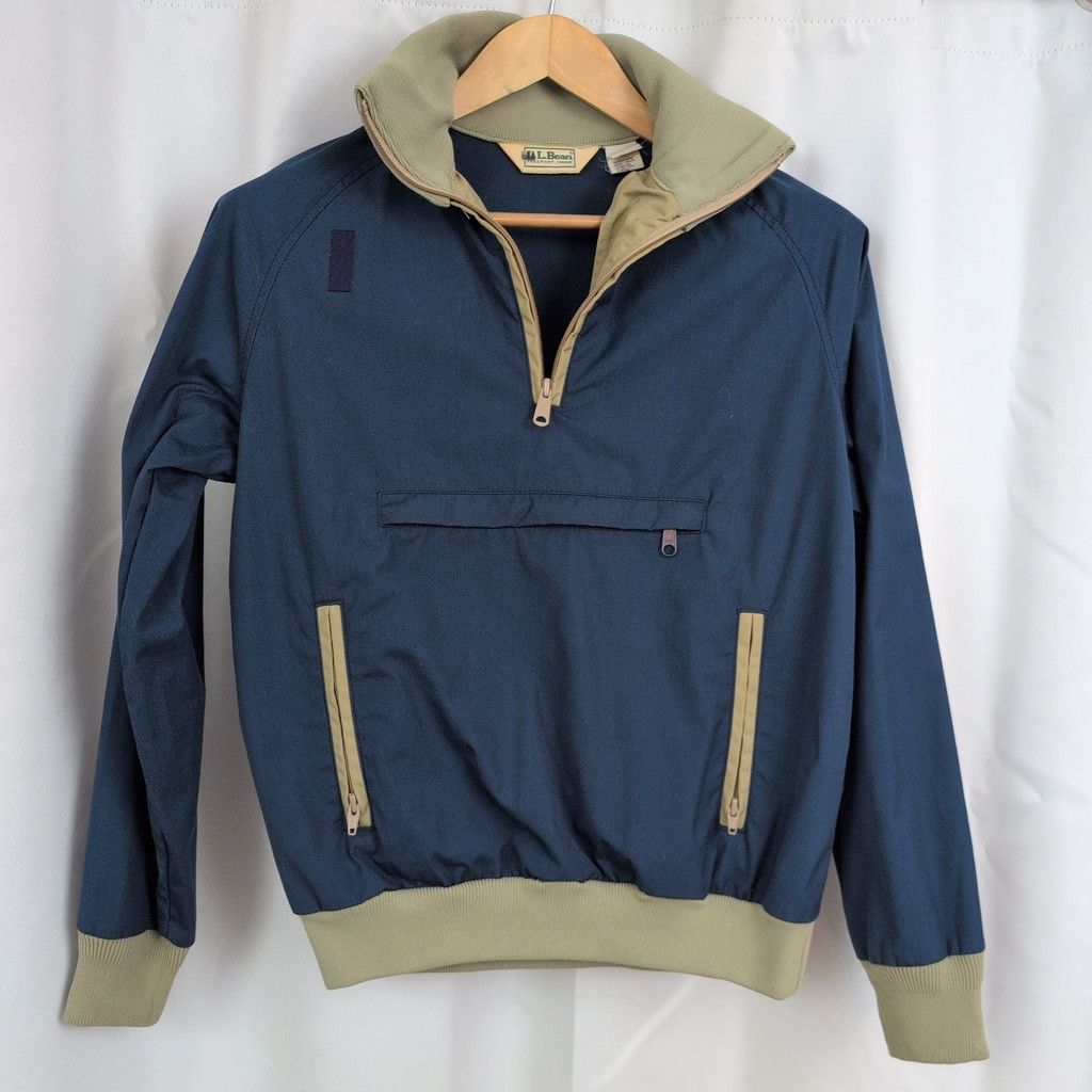 L.L. Bean Women's Vintage LL Bean Anorak Blue Jacket Medium Size M / US 6-8 / IT 42-44 - 6 Thumbnail