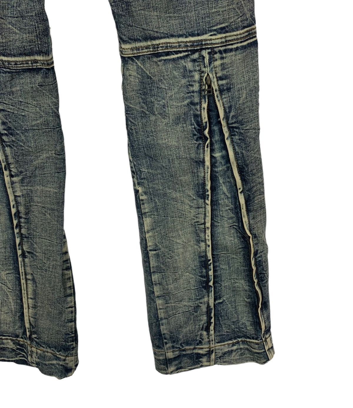 If Six Was Nine VINTAGE SEMANTIC DESIGN DISTRESSED DENIM PANT SIZE 31 Size US 31 - 8 Thumbnail
