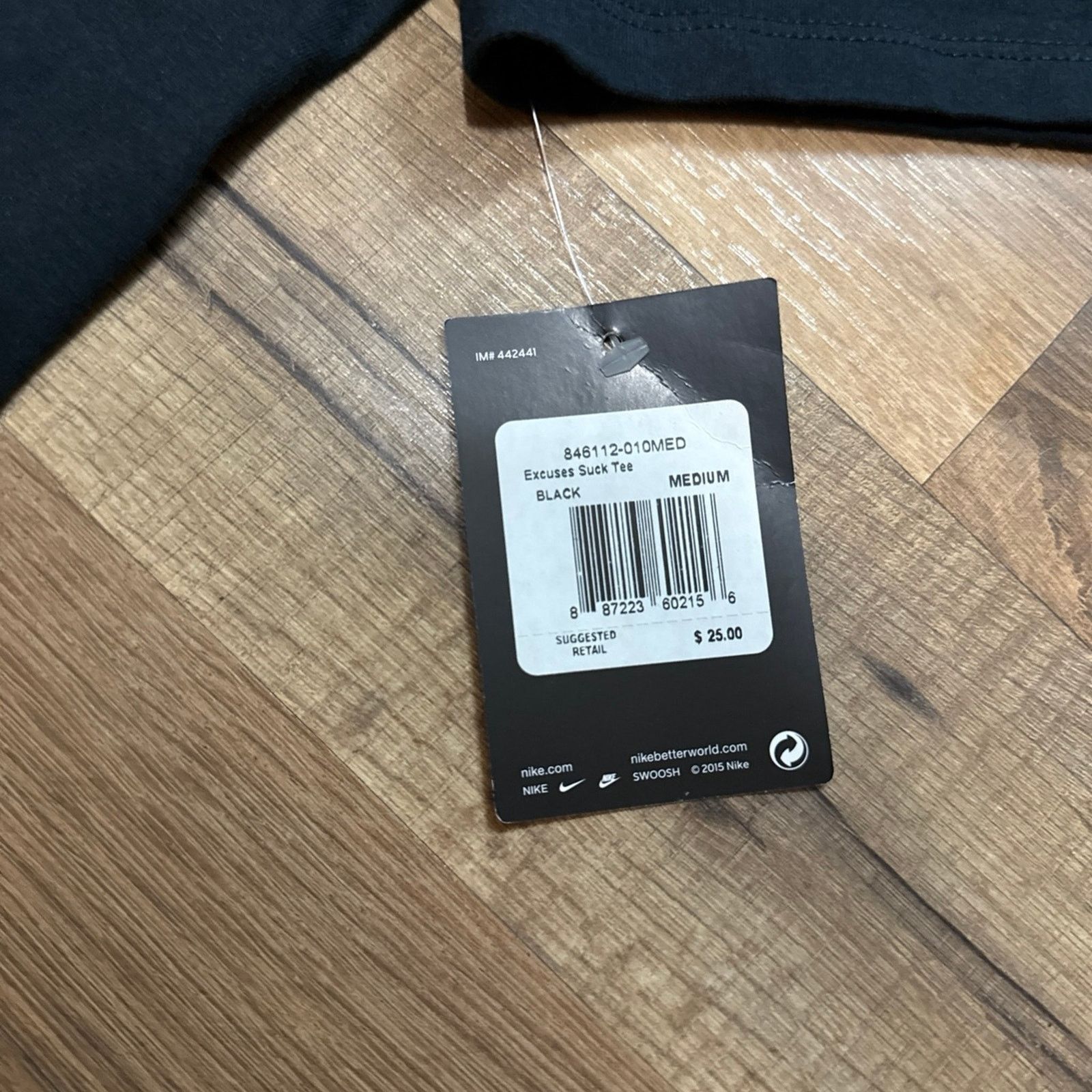 Nike 2015 Nike Excuses Suck Running Short Sleeve Shirt Size US M / EU 48-50 / 2 - 2 Thumbnail