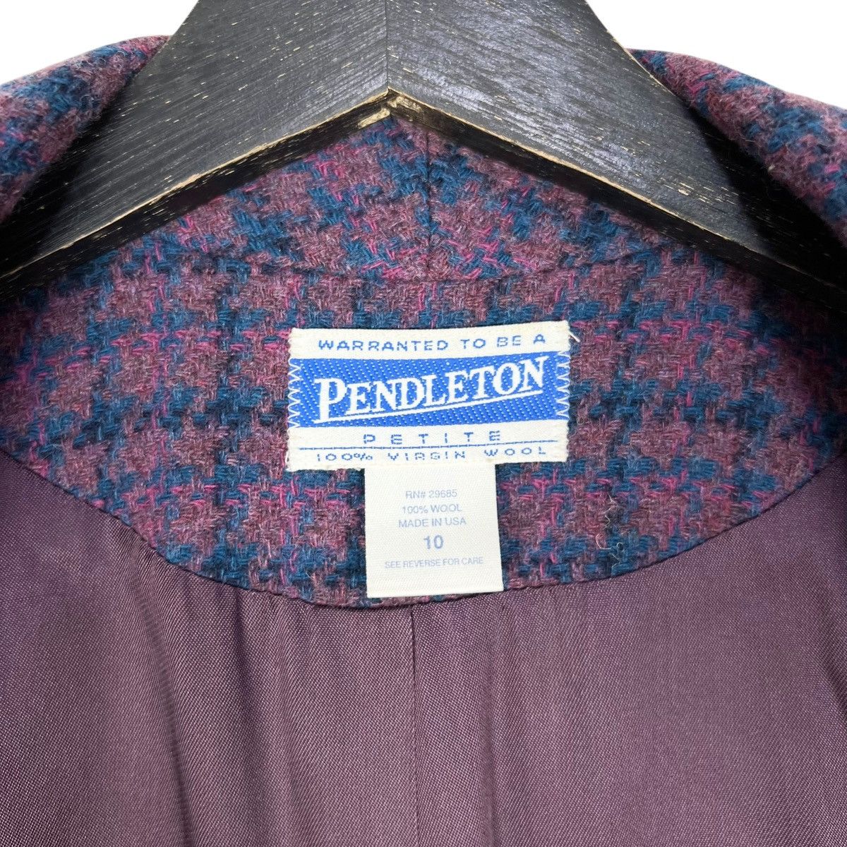 Pendleton Vintage Pendleton Women Checkered Virgin Wool Blazer Jacket Size L / US 10 / IT 46 - 8 Thumbnail