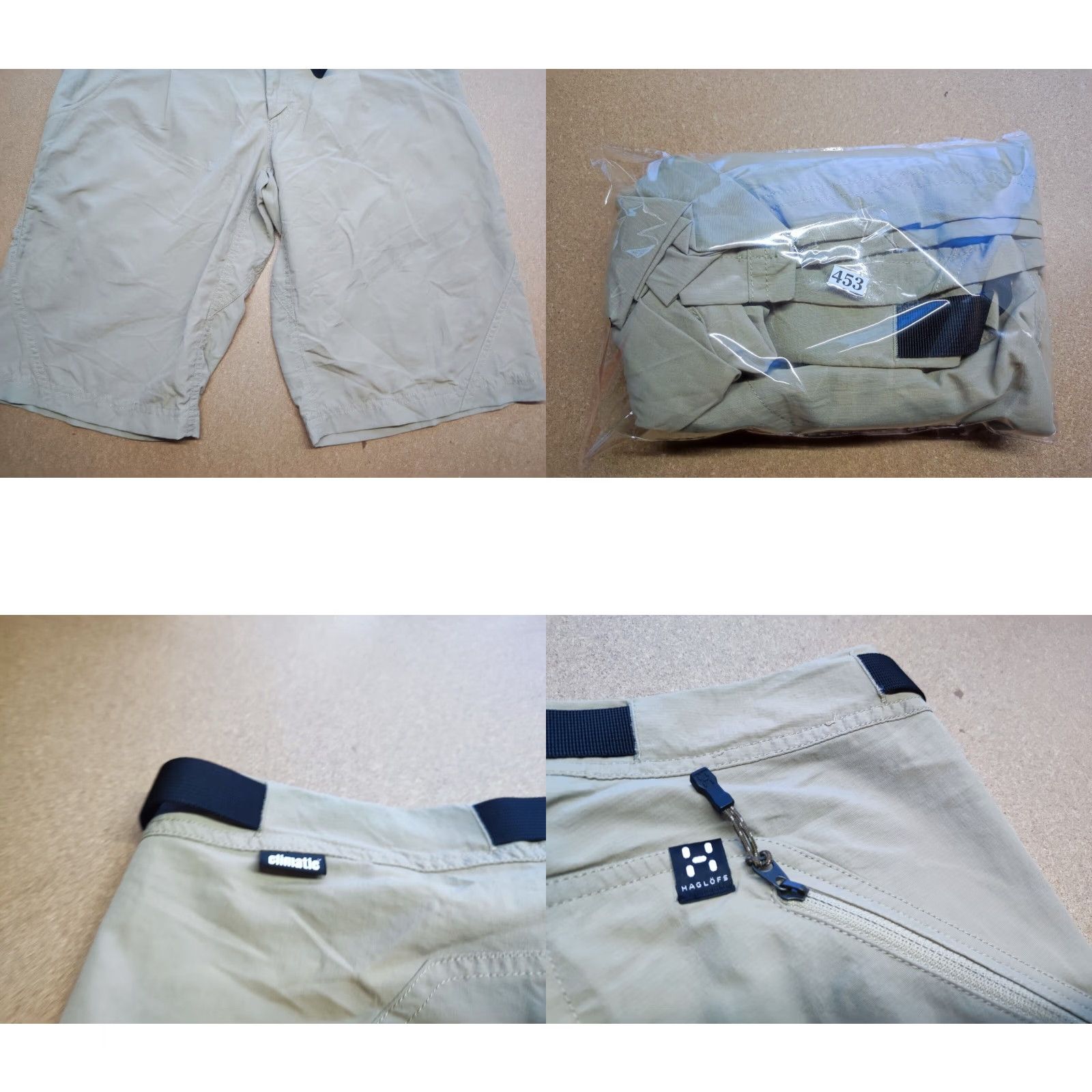 Vintage Haglofs Hiking Shorts Womens Size 36 Outdoor Beige Pockets Belted Ladies Size 25" / US 0 / IT 36 - 8 Thumbnail