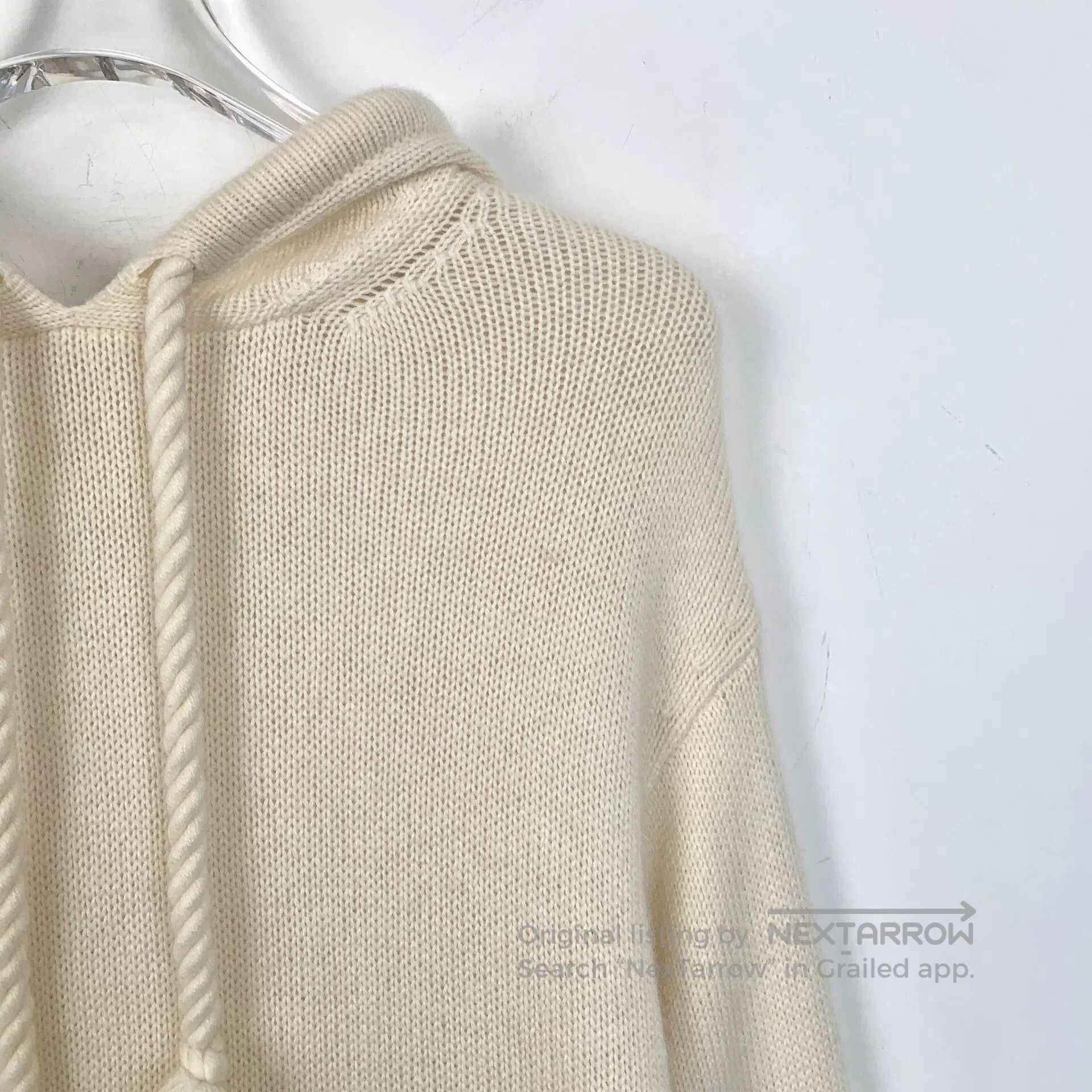 Other beige hooded cable knit sweater XS. Size US XS / EU 42 / 0 - 3 Thumbnail