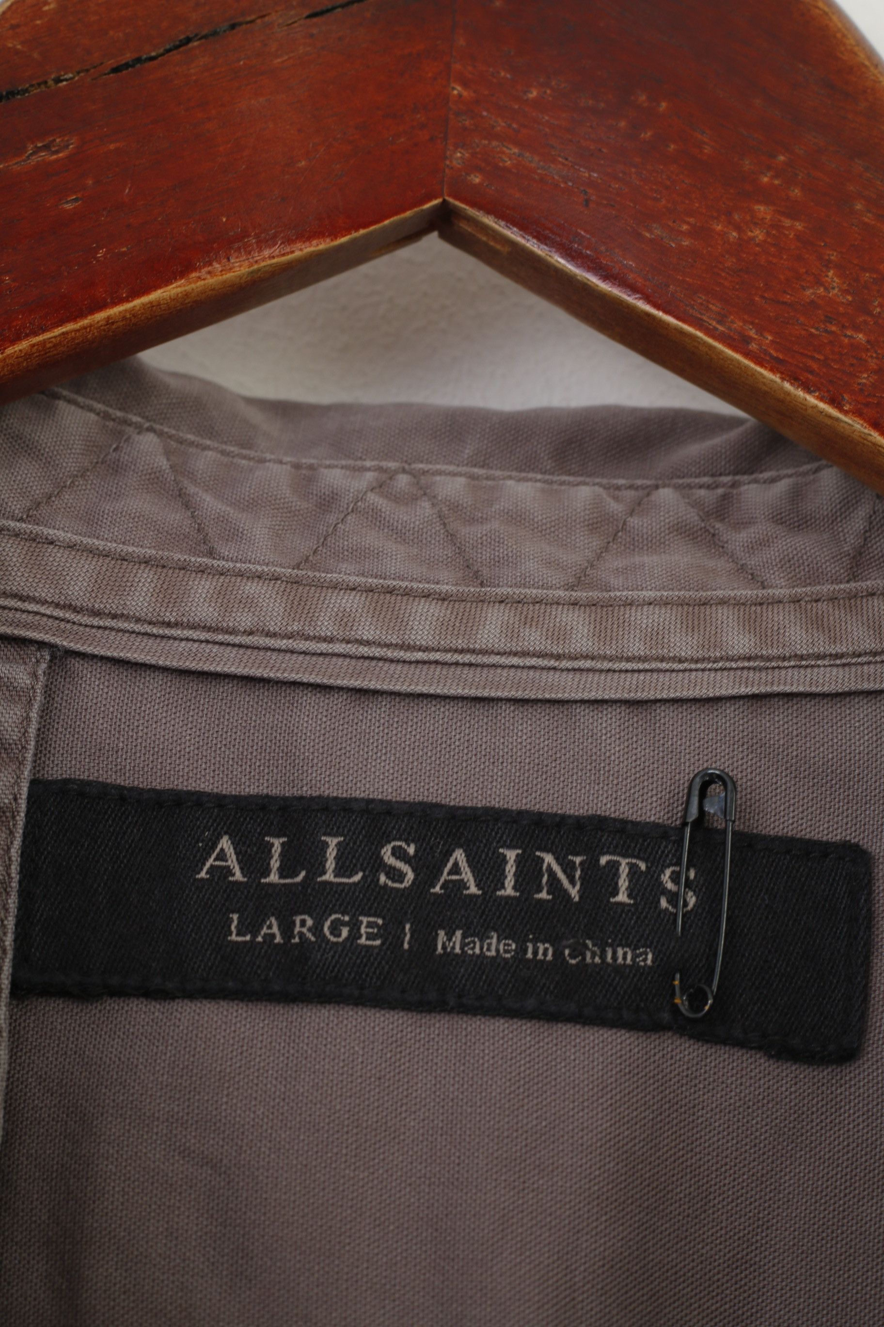Allsaints Allsaints Men L Casual Shirt Collar Grey Medium Sleeve 10261 Size US L / EU 52-54 / 3 - 5 Thumbnail