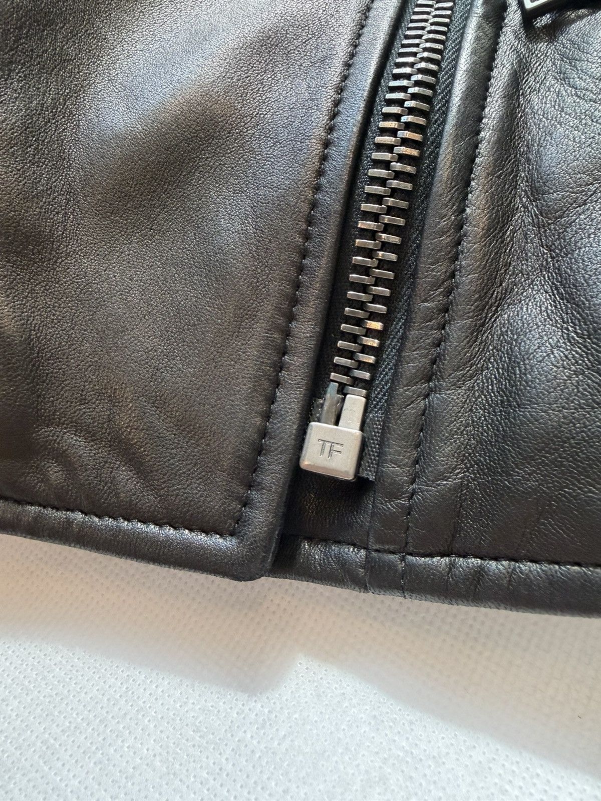 Tom Ford TOM FORD Leather Jacket Sz 42 Size M / US 6-8 / IT 42-44 - 25 Thumbnail