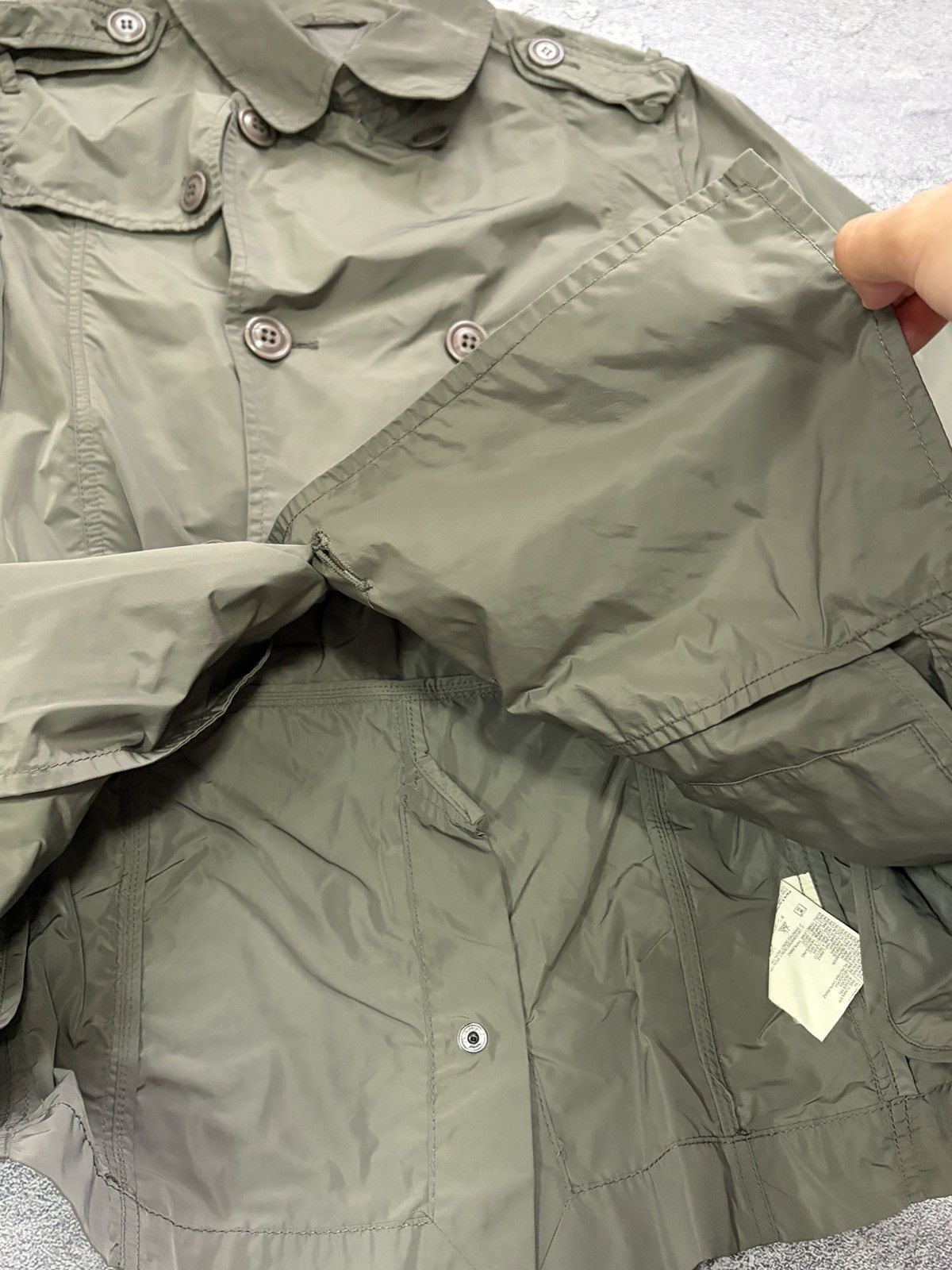 Diesel Diesel Green Double-Breasted Trench Coat M Light Windbreaker Size M / US 6-8 / IT 42-44 - 10 Thumbnail