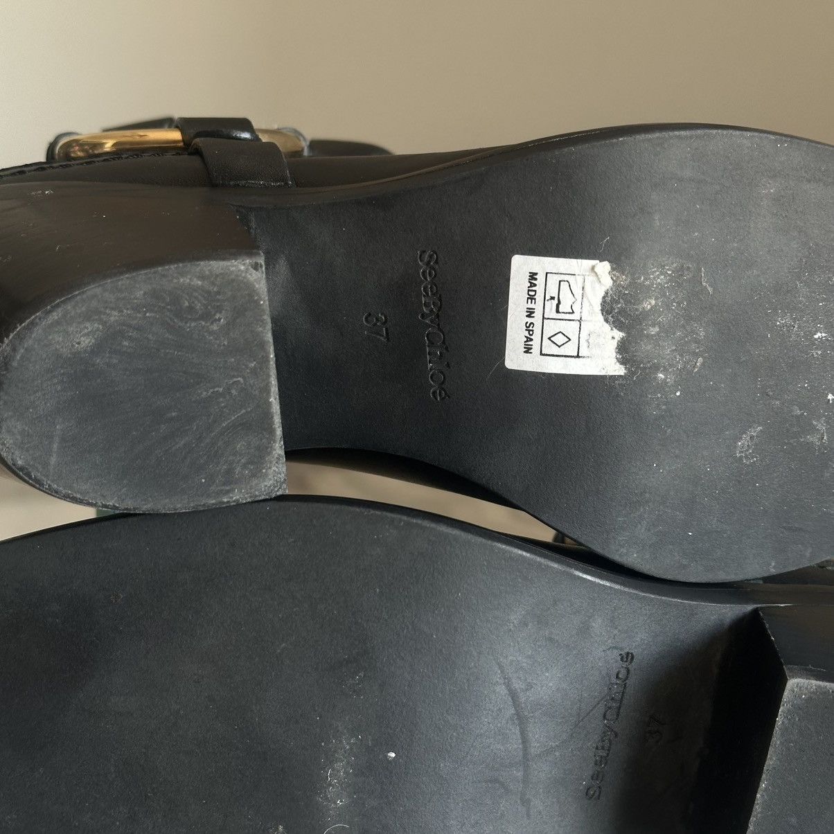 See by Chloe See by Chloe Hana Cowboy Black Leather Harness Ankle Boots Size US 7 / IT 37 - 10 Thumbnail
