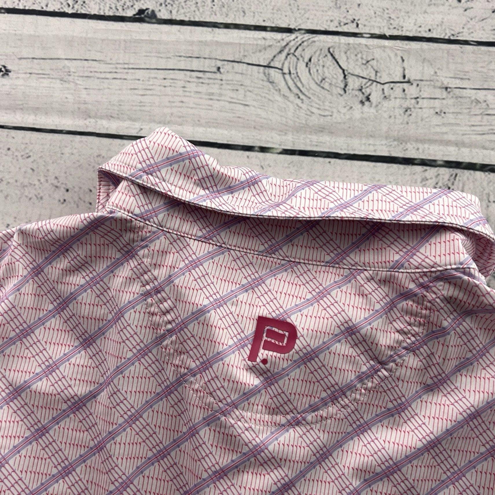 Vintage Off Season Pure Hockey Short Sleeve Polo Shirt Mens Large Pink Shirt Size US L / EU 52-54 / 3 - 5 Thumbnail