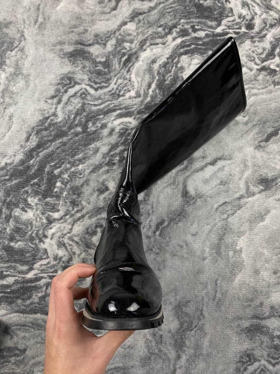 Prada Prada Patent Leather Platform Boots Women Size 37 Black Size US 7 / IT 37 - 10 Thumbnail