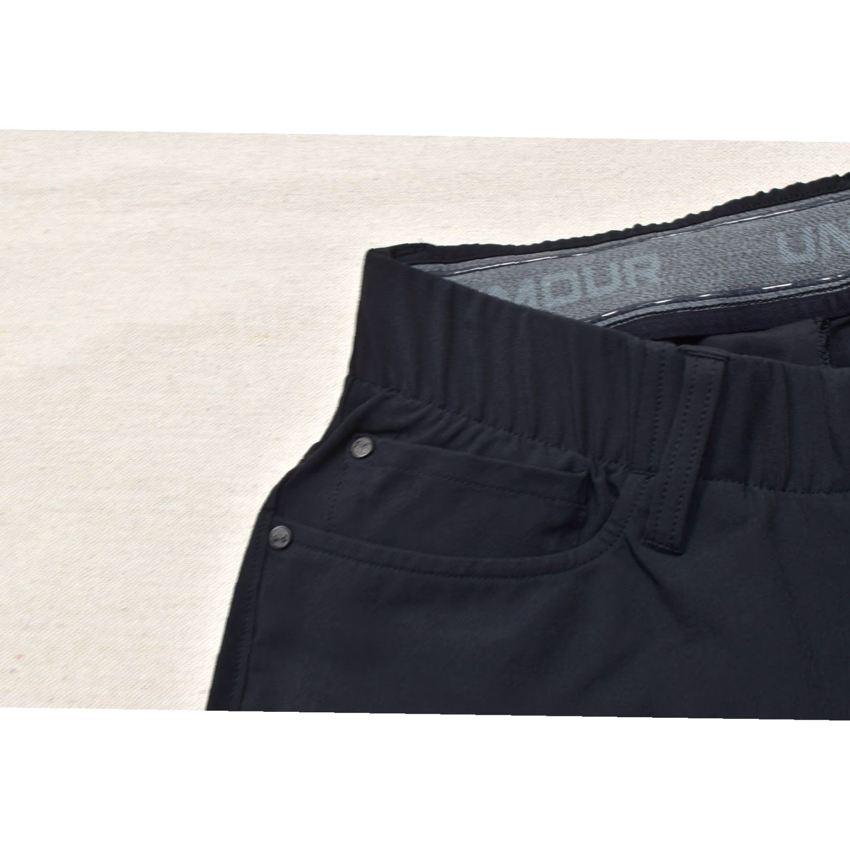 Under Armour Under Armour Men Black Tech Pants Slim Straight Size 32 Regular 30x32 Polyester Size US 32 / EU 48 - 4 Thumbnail