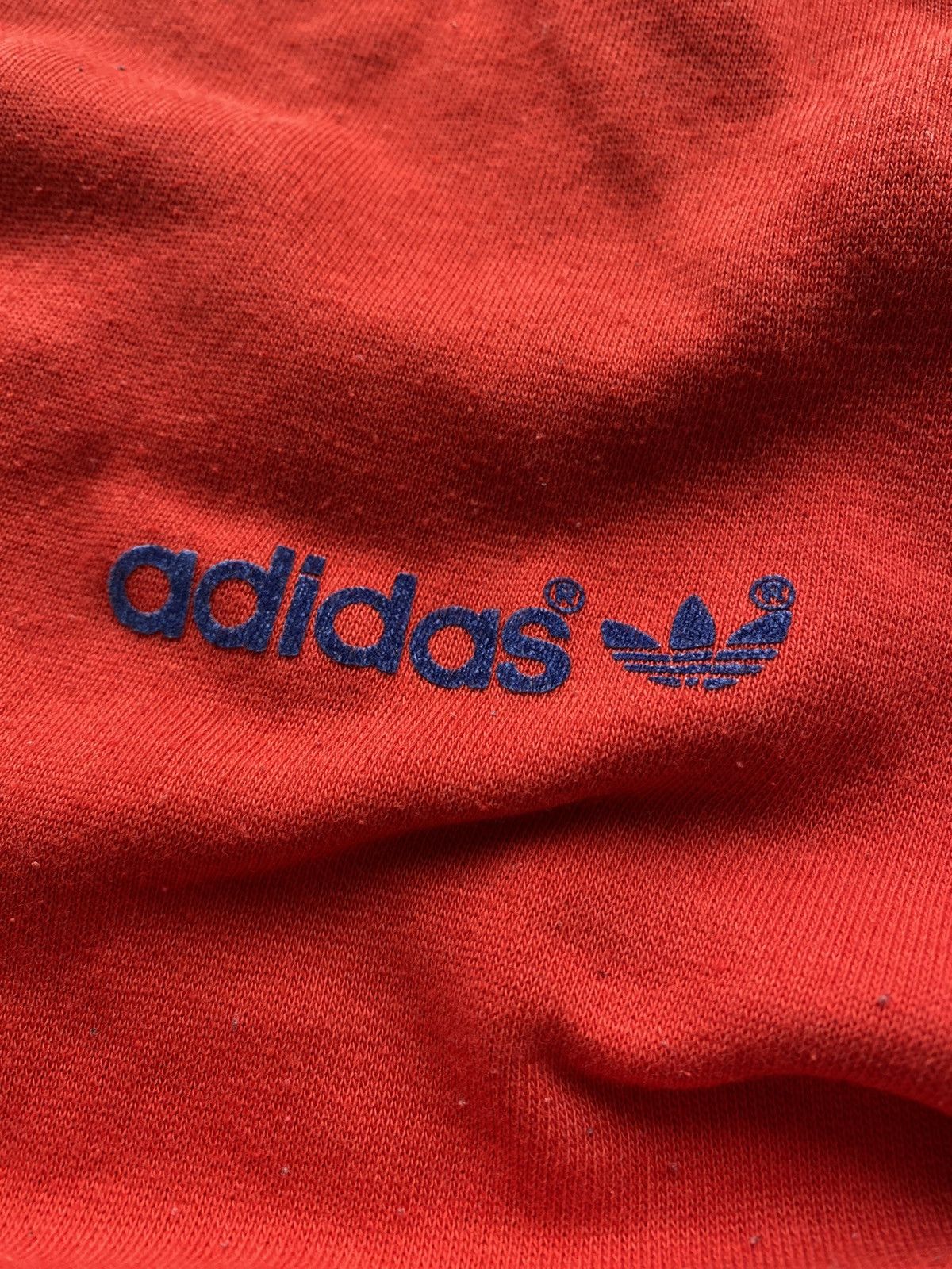 Adidas × Vintage 80s Adidas Red Mens Sweatshirt W Germany rare Size US M / EU 48-50 / 2 - 2 Thumbnail