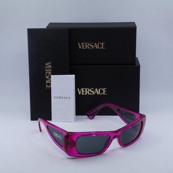 サングラス VERSACE Woman Sunglasses Fuchsia 0VE4481 543487 Versace 🕶️ New Versace VE4481 543487 Sunglasses - Fucsia