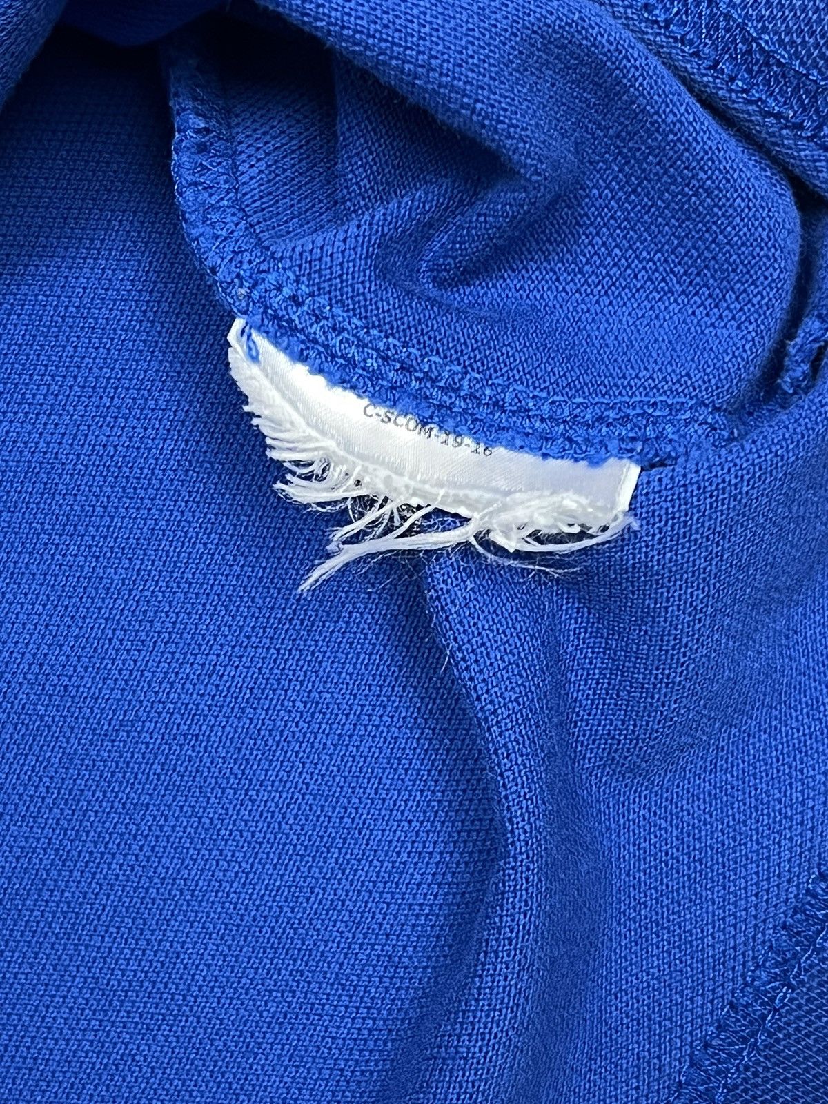 Moncler MONCLER Polo Shirt Cotton Blue Short Sleeve Logo Patch Size US L / EU 52-54 / 3 - 9 Thumbnail