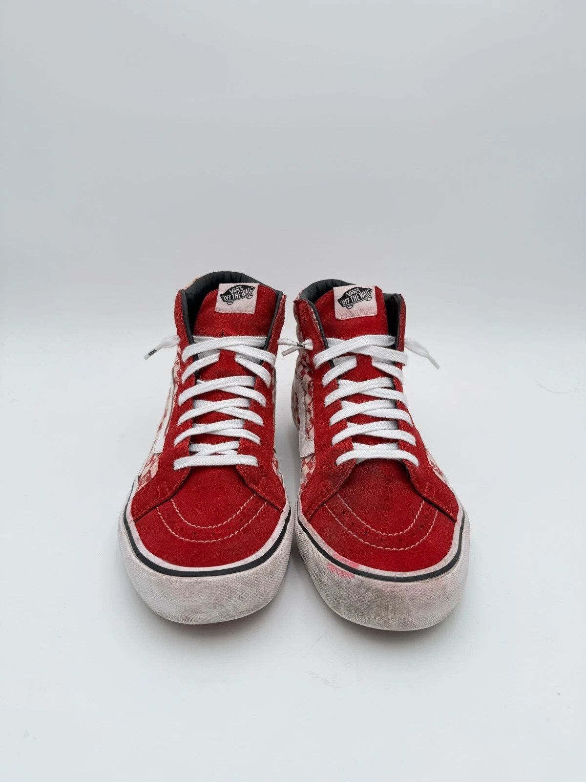 Supreme × Vans Supreme Vans Sk8-Hi Logo Checkerboard Red Size US 10 / EU 43 - 2 Thumbnail