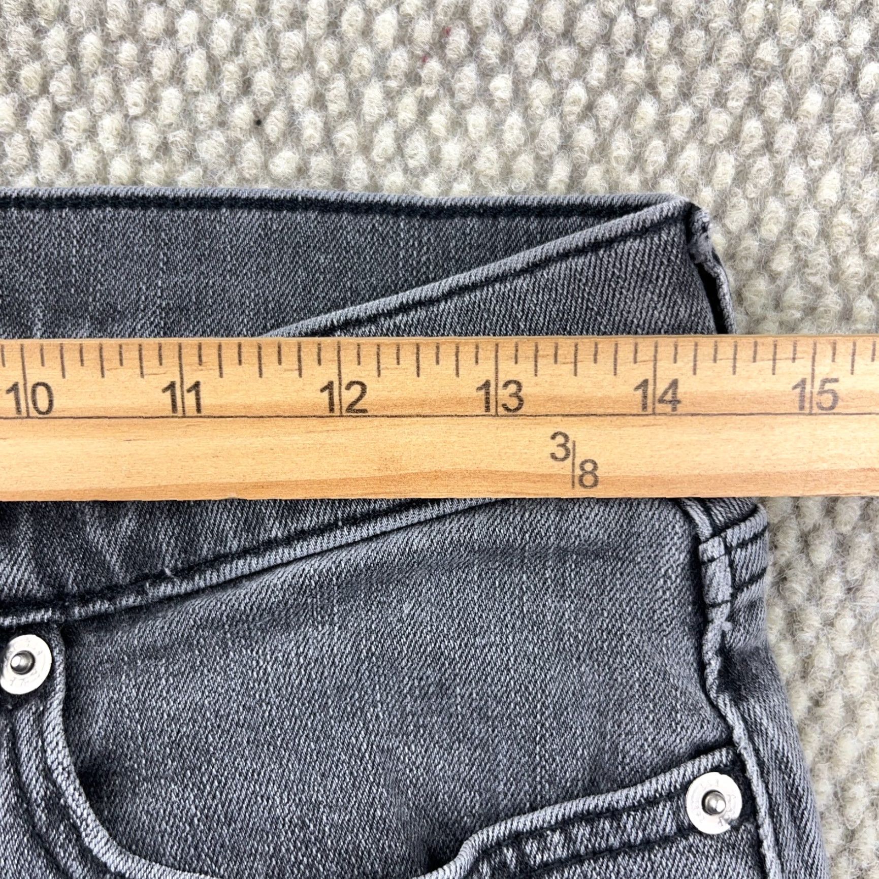 Abercrombie & Fitch Abercrombie & Fitch Black Stretch Denim Jeans Men 29x30 Straight Leg Comfort Classic 90s Size US 29 - 7 Thumbnail