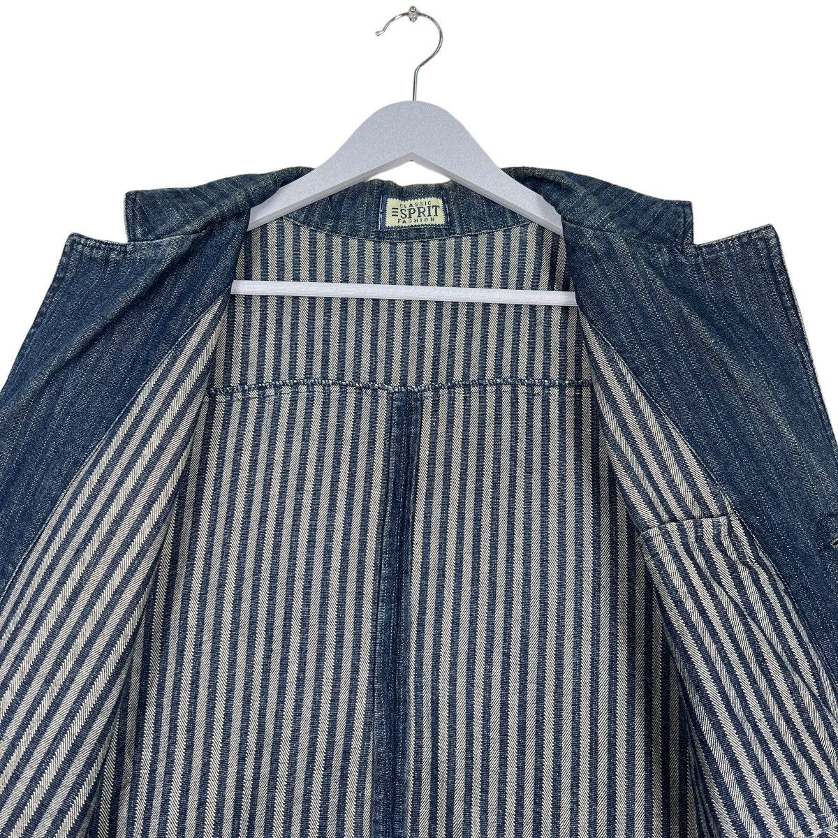 Esprit VINTAGE ESPRIT HIKORY DENIM CHORE JACKET Size US L / EU 52-54 / 3 - 12 Thumbnail