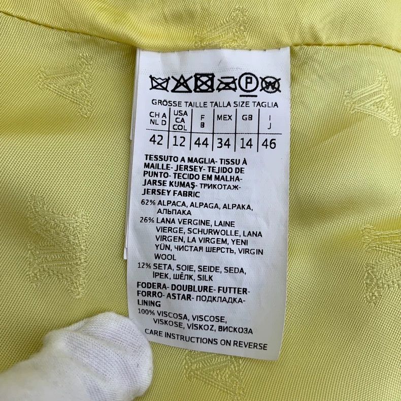Max Mara Max Mara Teddy Yellow Teddy Alpaca Double Breasted Coat Size XL / US 12-14 / IT 48-50 - 7 Thumbnail