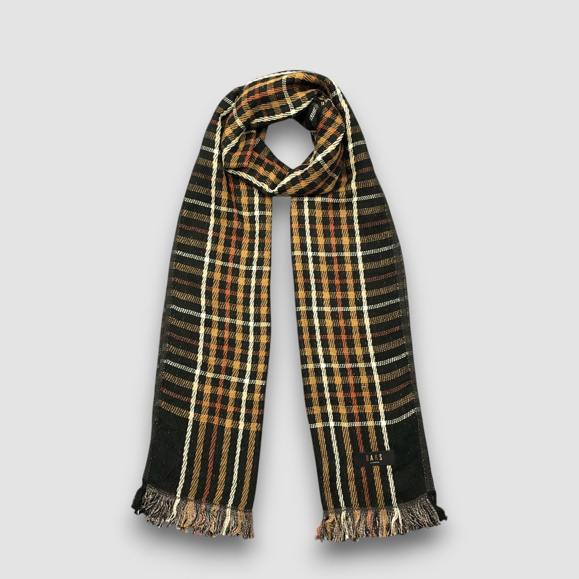 DAKS Vintage DAKS London Scarf Muffler Wool Neckwear Winter Size ONE SIZE - 1 Thumbnail