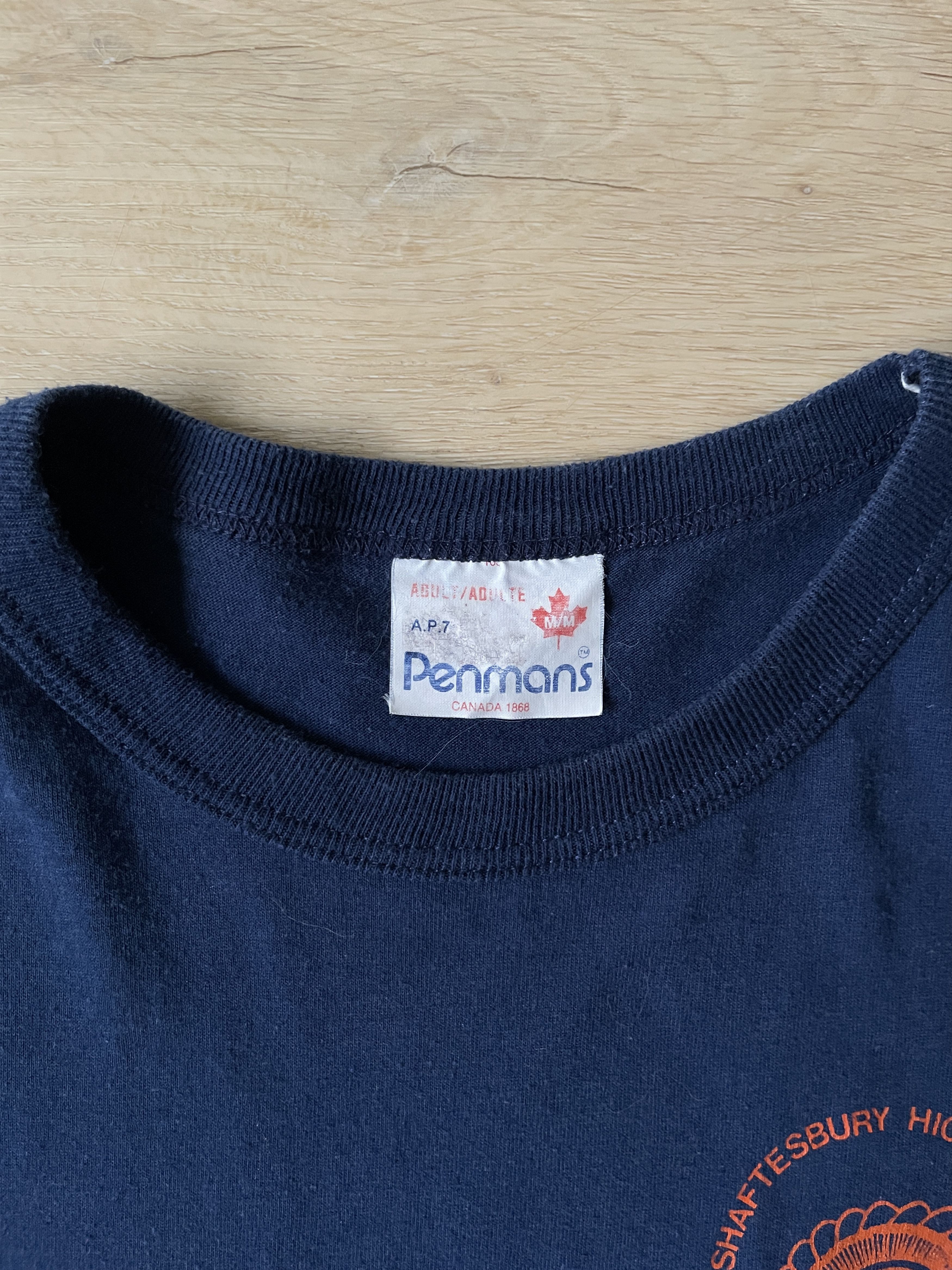 Vintage 80s Single Stitch Faded Navy Titans Athletics T-Shirt Size US M / EU 48-50 / 2 - 3 Thumbnail