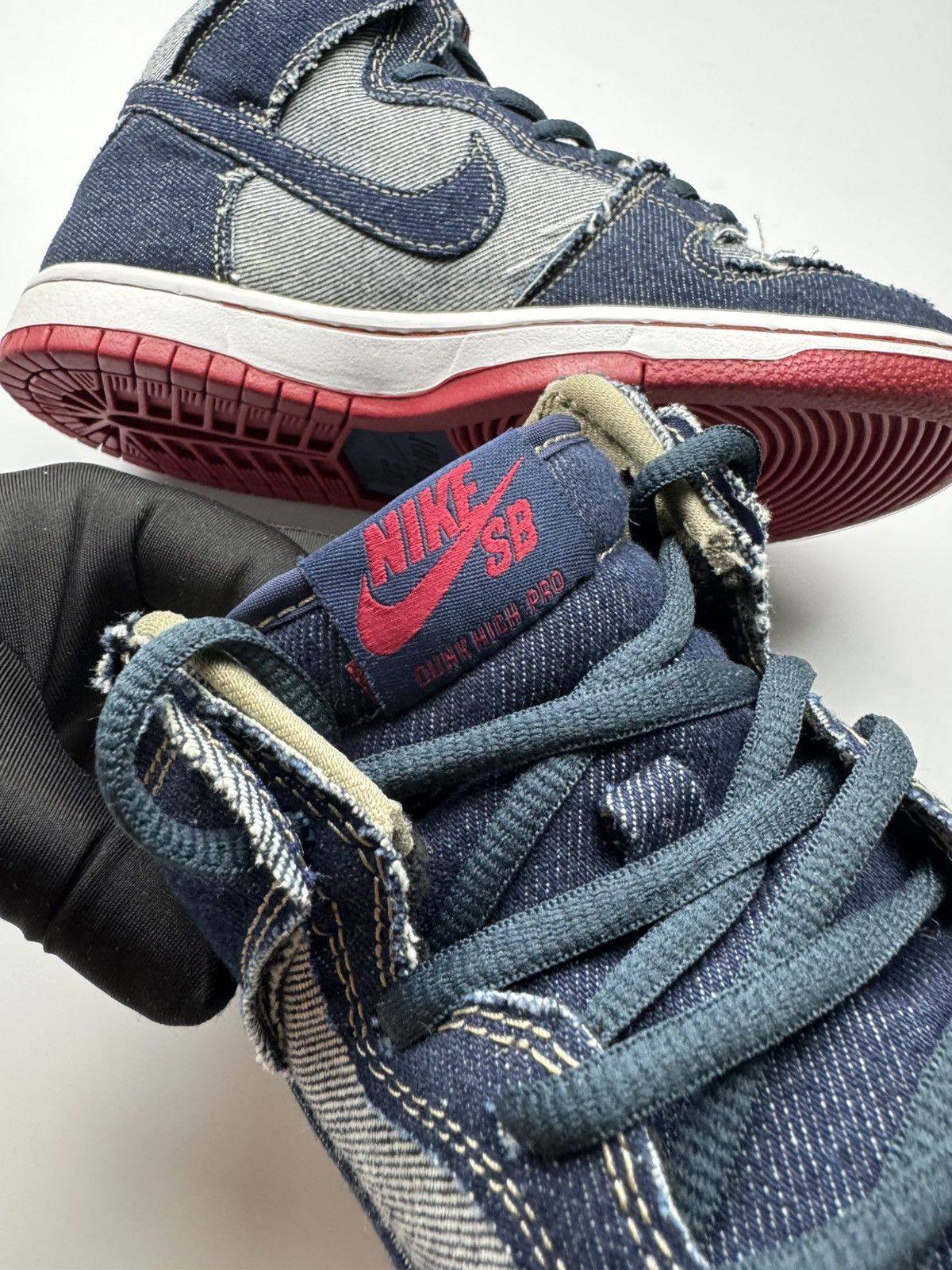 Nike SB Nike SB Dunk High Reese Forbes Denim QS Size US 5.5 / EU 38 - 4 Thumbnail