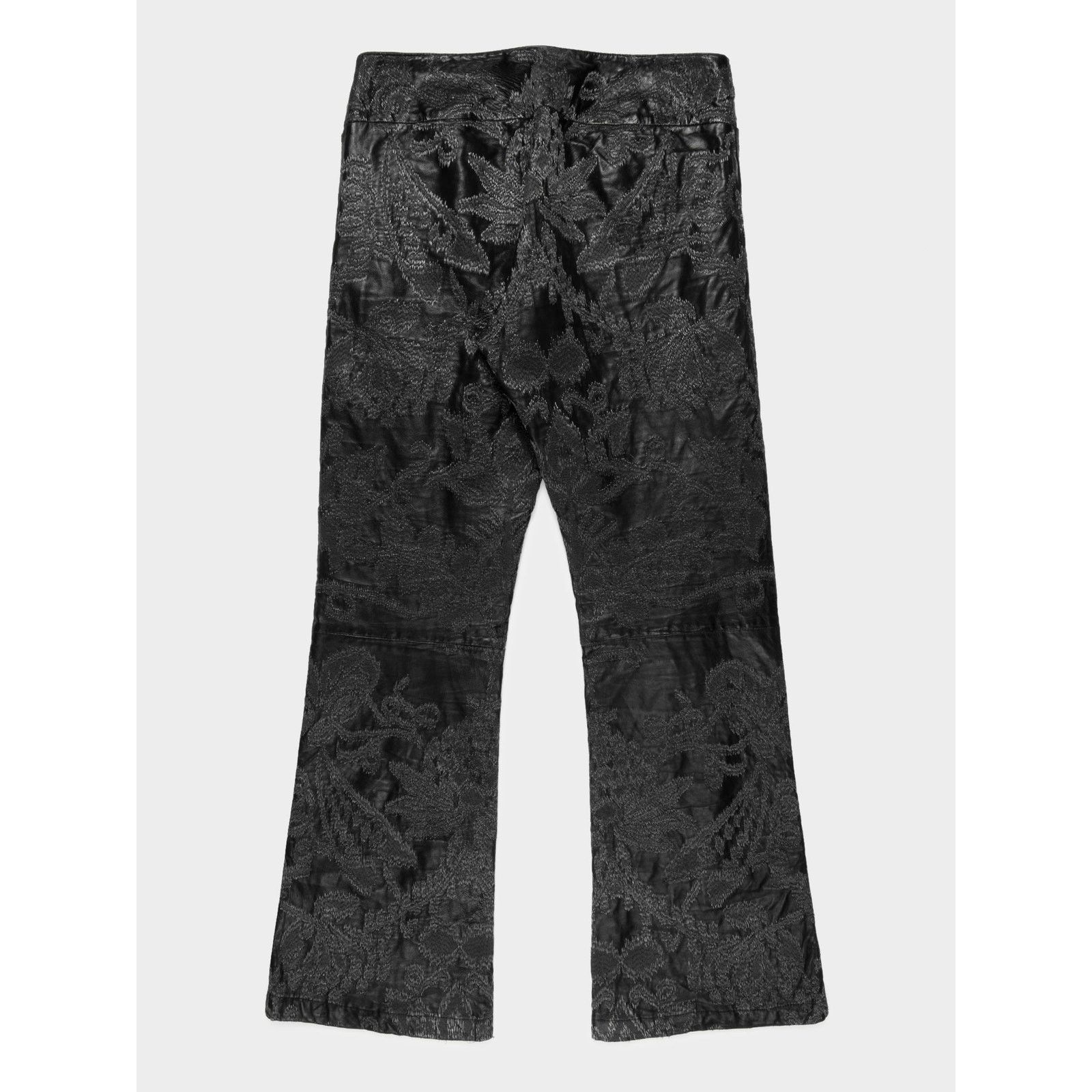 Gucci SS00 Tom Ford Embroidered Leather Pants Size US 31 - 3 Thumbnail