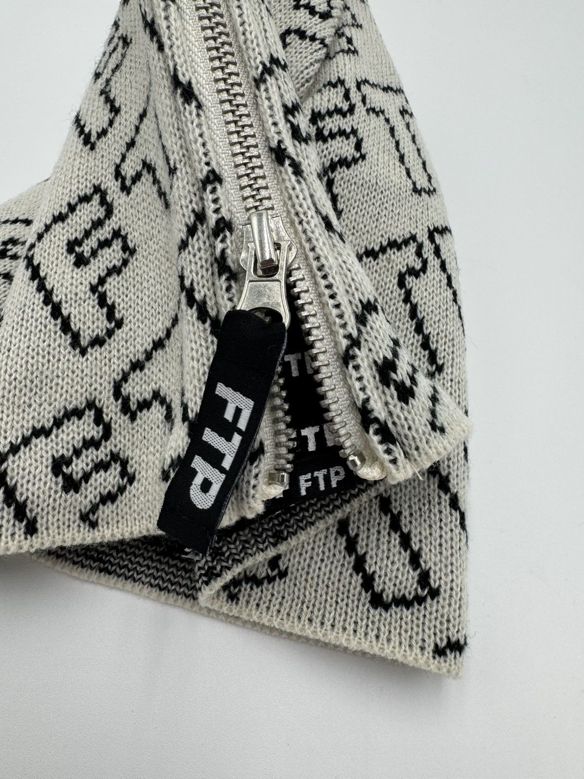 Fuck The Population FTP Zipper Beanie Skully Cream Size ONE SIZE - 6 Thumbnail