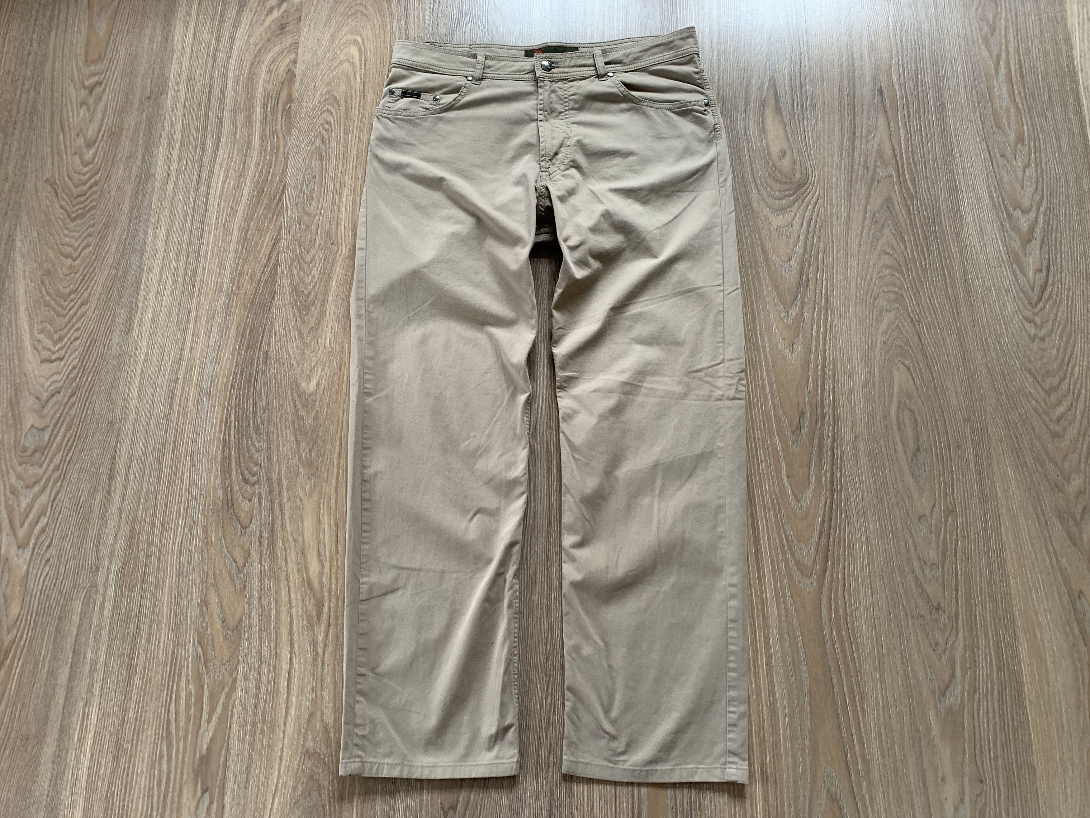 BRAX Brax Carlos Men's Beige Stretch Pants Trousers Size US 36 / EU 52 - 2 Thumbnail