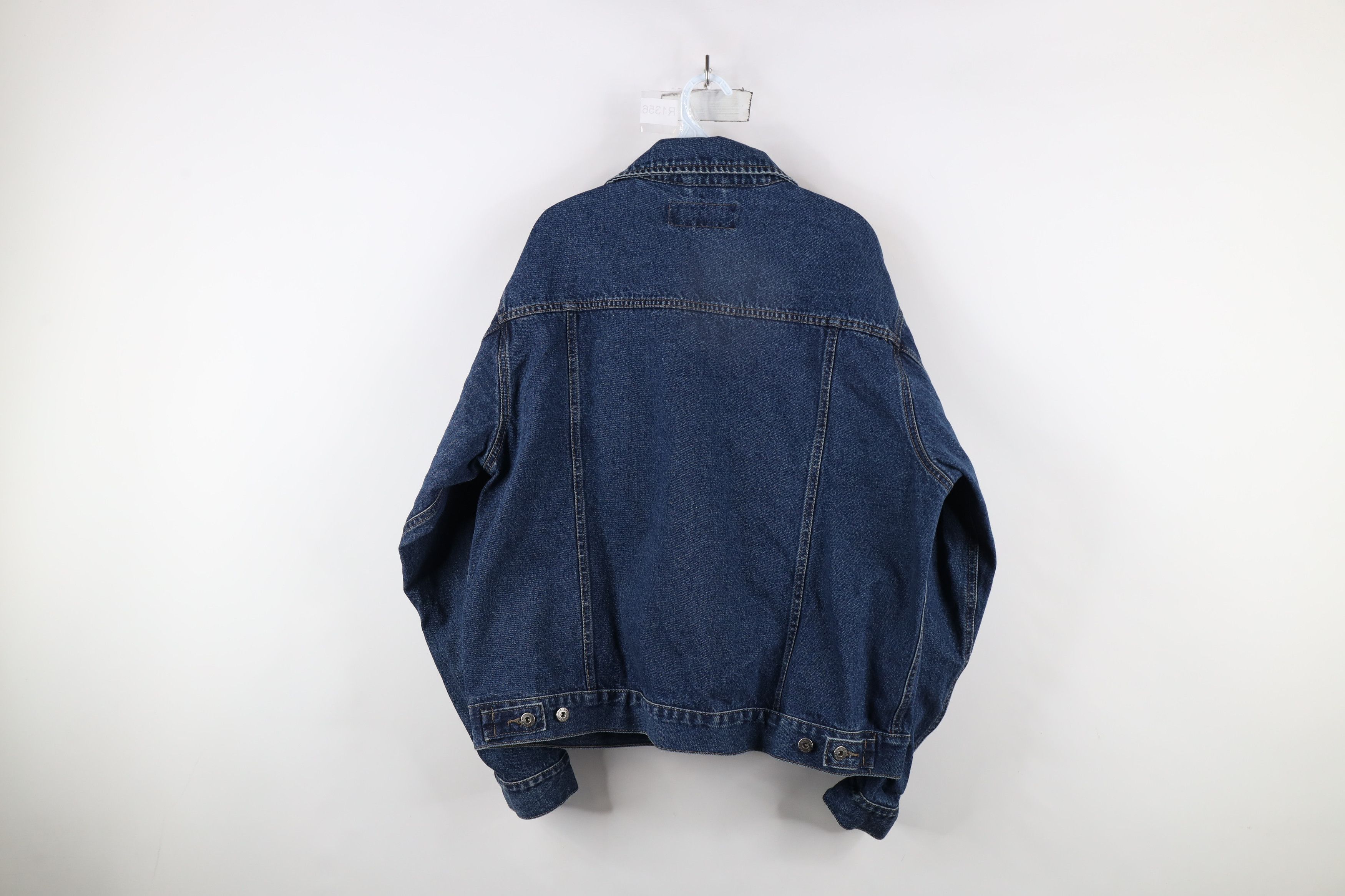 Vintage × Wrangler Vintage 90s Wrangler Denim Jean Trucker Jacket Blue Cotton Size US XL / EU 56 / 4 - 10 Thumbnail