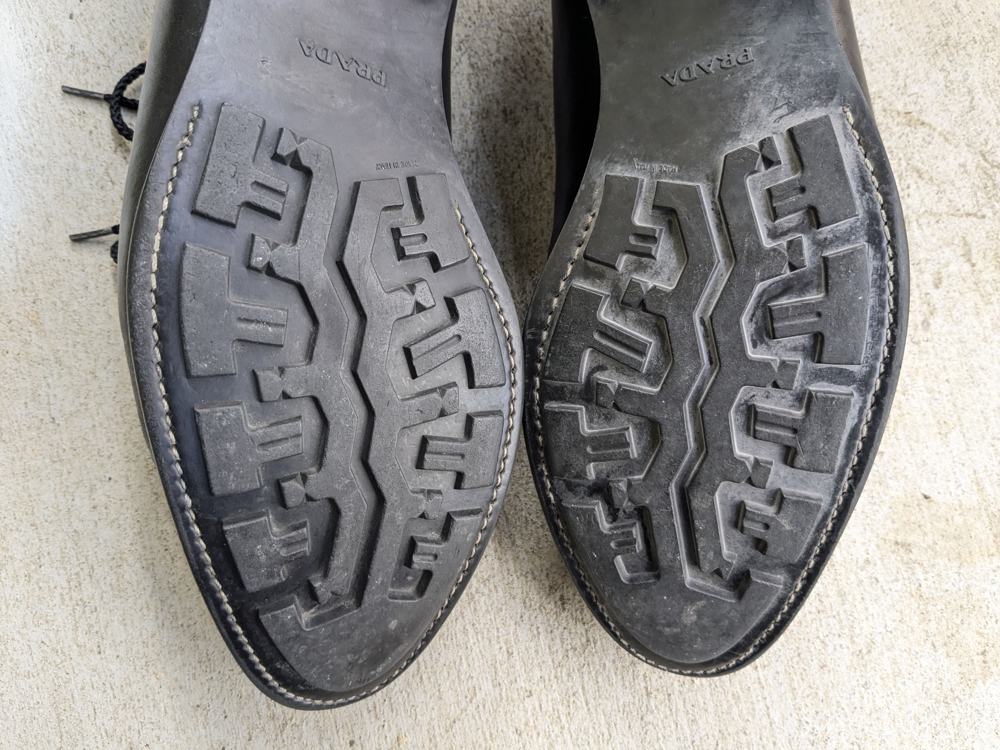 Prada Prada Split Toe Oxfords Derby's Black 11 Leather Bluchers Size US 11 / EU 44 - 16 Thumbnail