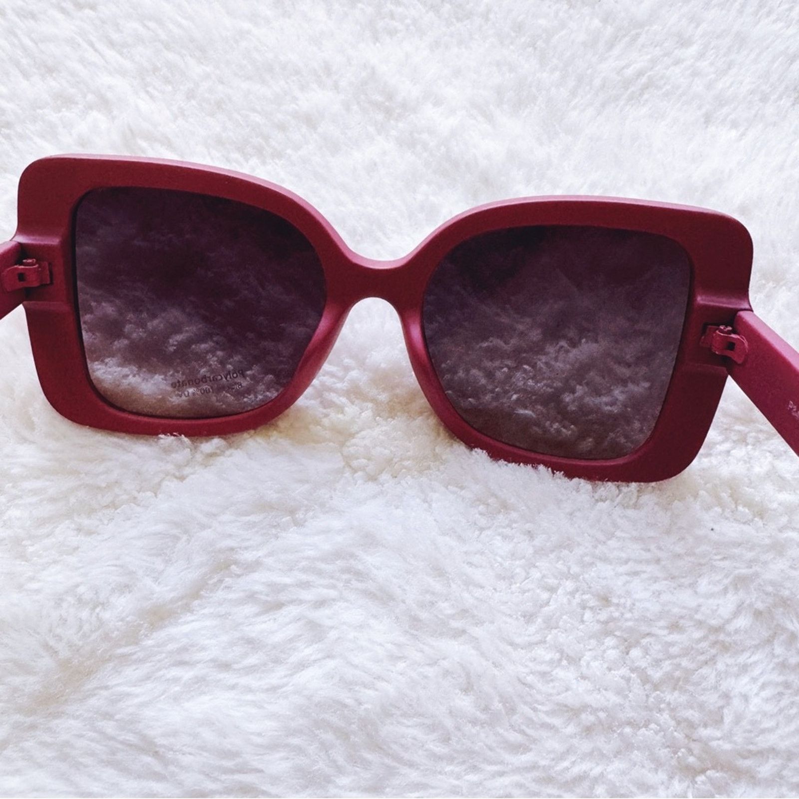 Other Eva Red Square-Framed Sunglasses Size ONE SIZE - 10 Thumbnail