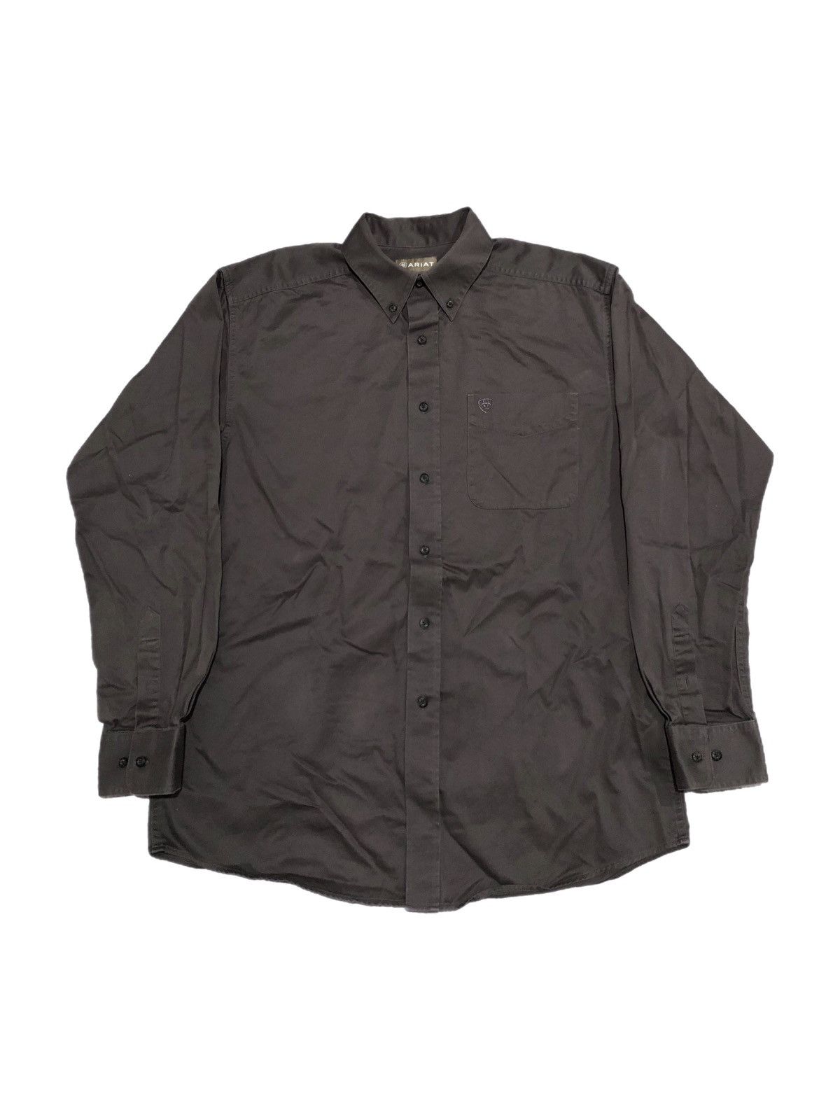 Ariat Ariat Shirt Mens Large Brown Pro Series Long Sleeve Twill Size US L / EU 52-54 / 3 - 1 Thumbnail