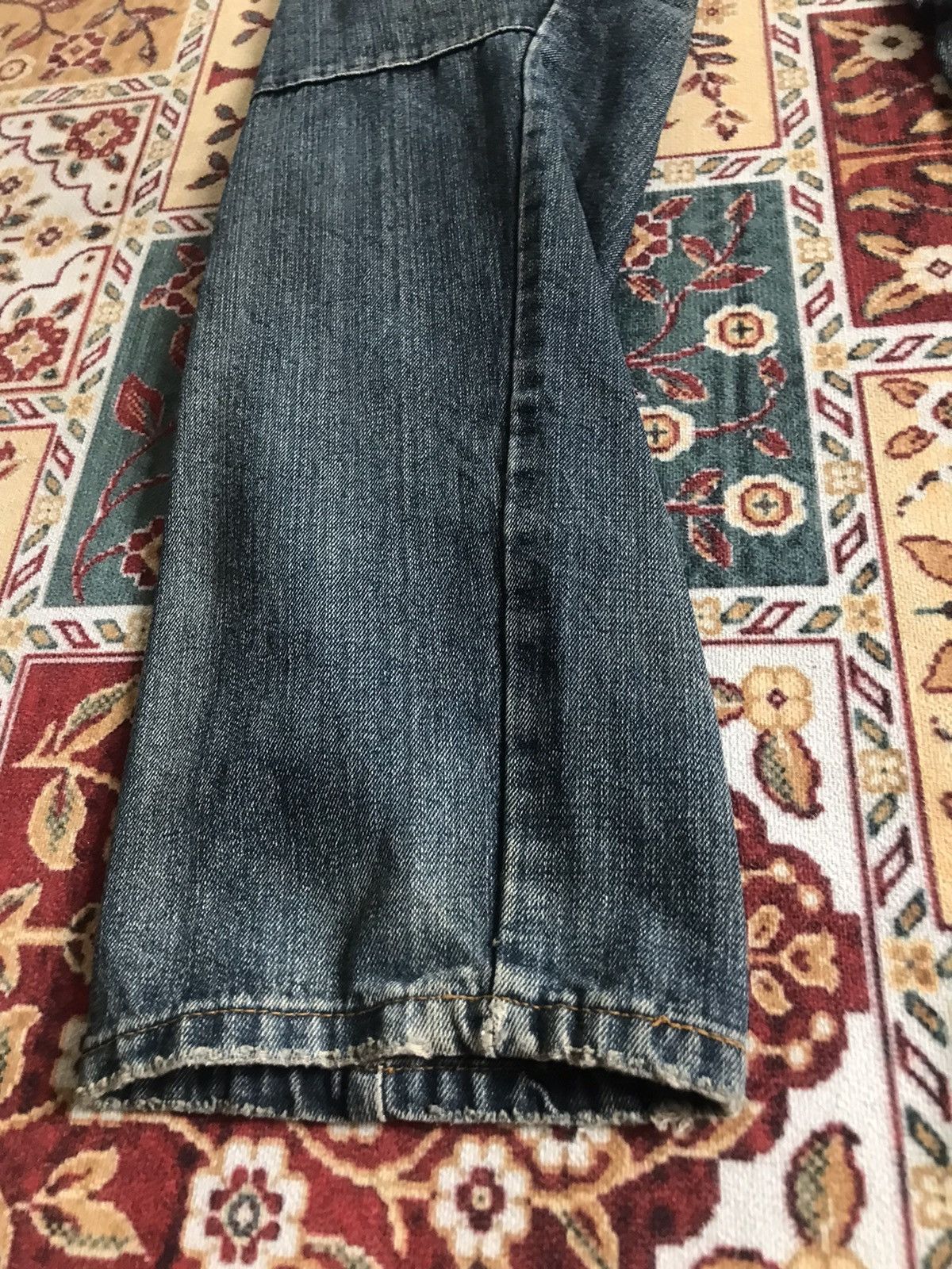 Japanese Brand Vintage Breathmint Double Waist camo twist flared jeans Size US 32 / EU 48 - 17 Thumbnail
