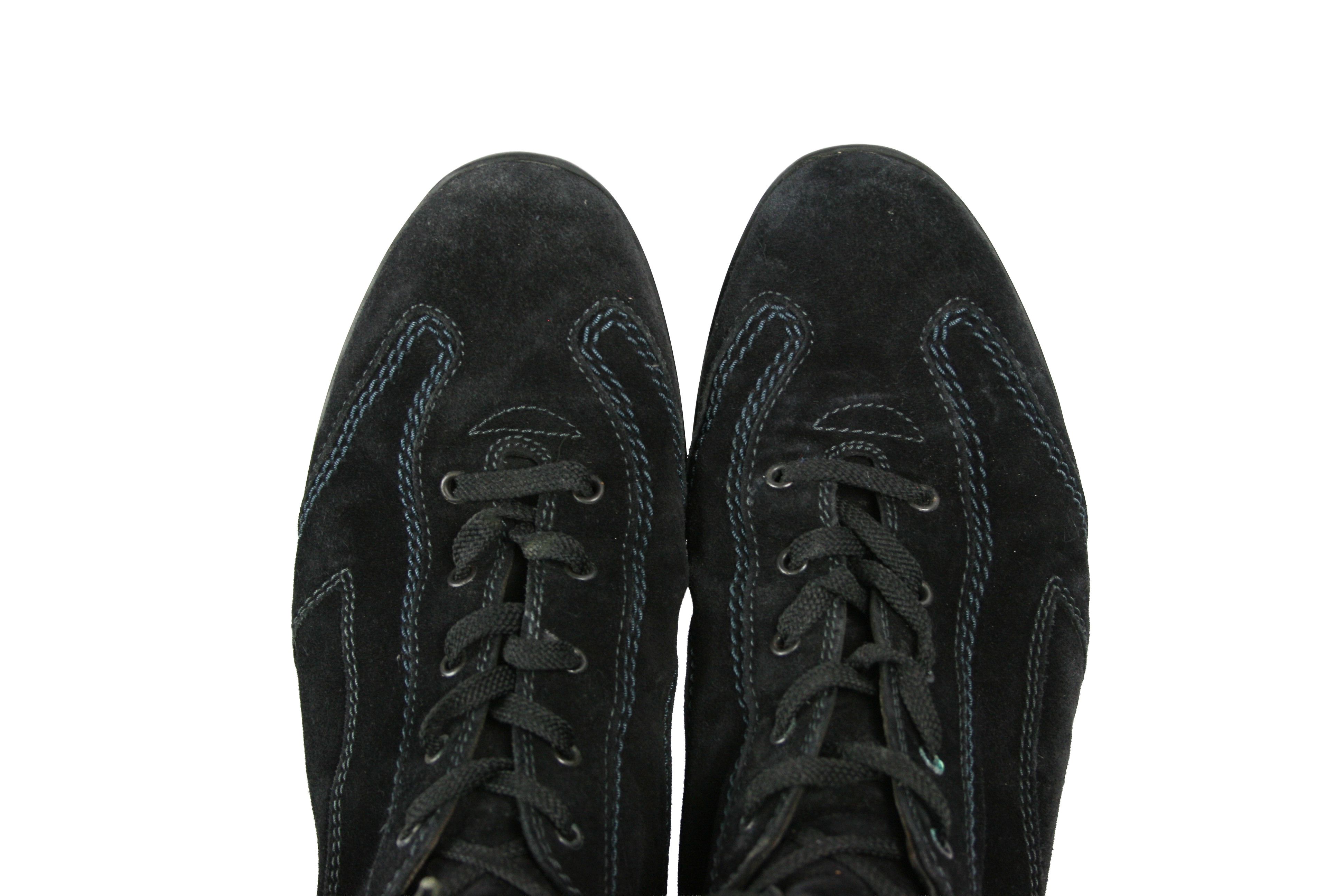 Tod's Boxeur Moto Racing Lace Up Suede Boots Size US 8.5 / IT 38.5 - 6 Thumbnail