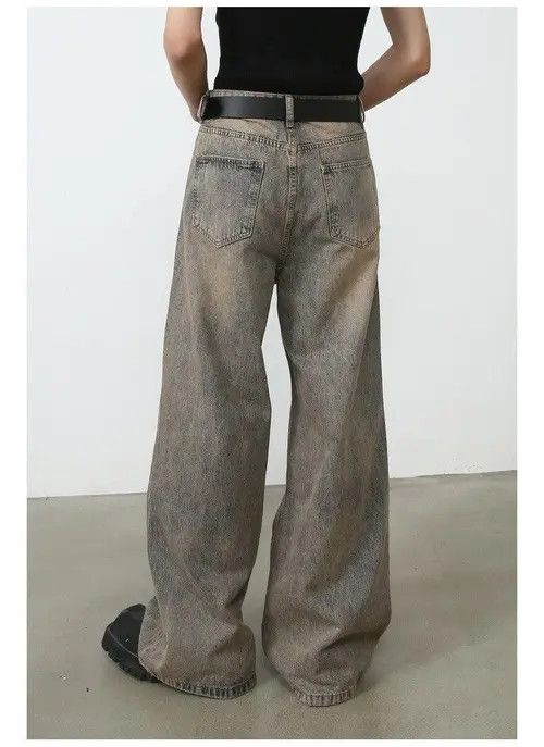 Jean Akitsuma x Itou Faded Gray Flared Denim Jeans, Stack Jeans Size US 30 / EU 46 - 3 Thumbnail